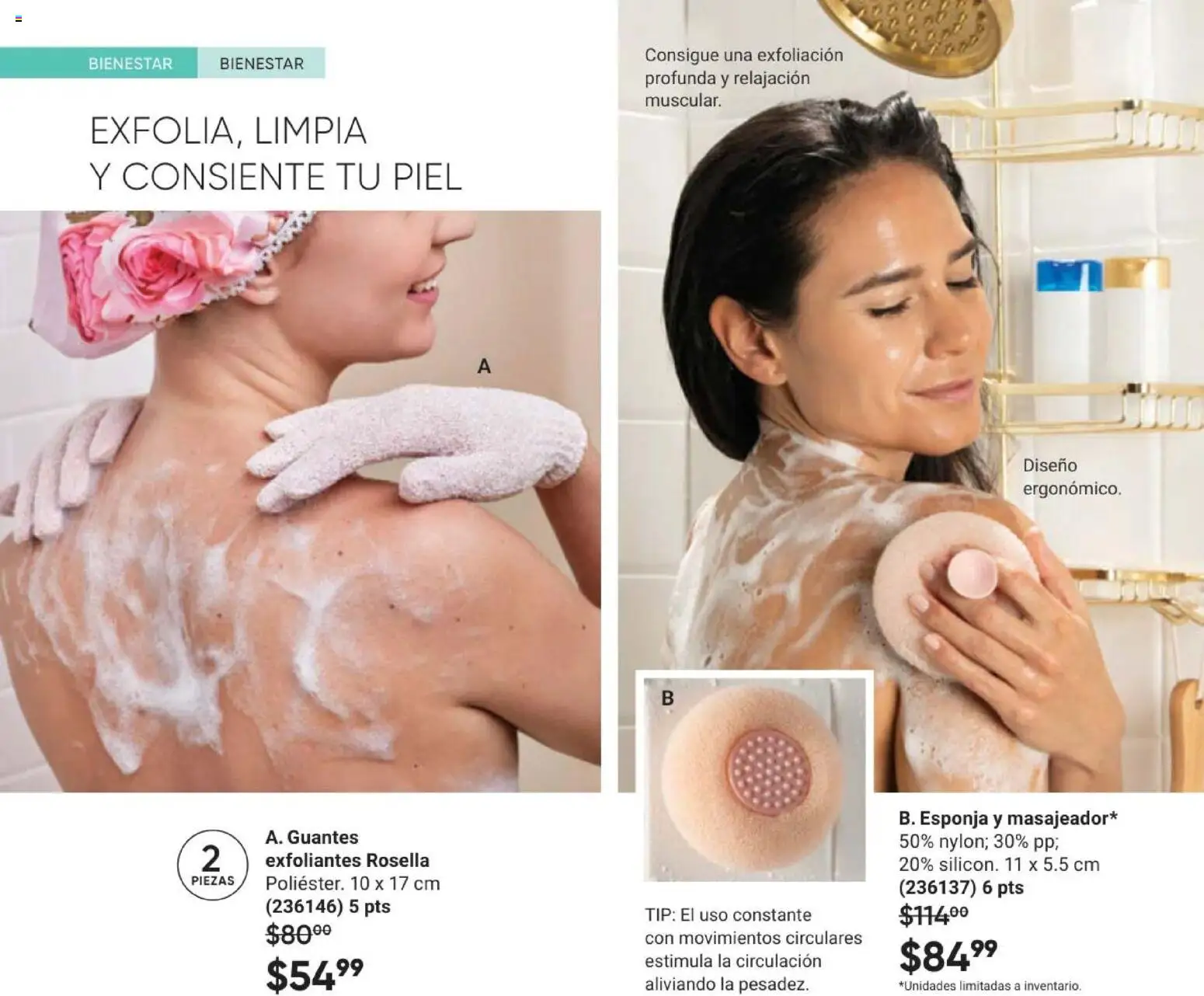 Nuevas ofertas de AVON válidas en toda la República Mexicana desde el 11/09/2026. ¡Encuentra las mejores ofertas en AVON Casa & Estilo 14 2026! | Página: 106 | Productos: Guantes, Esponja