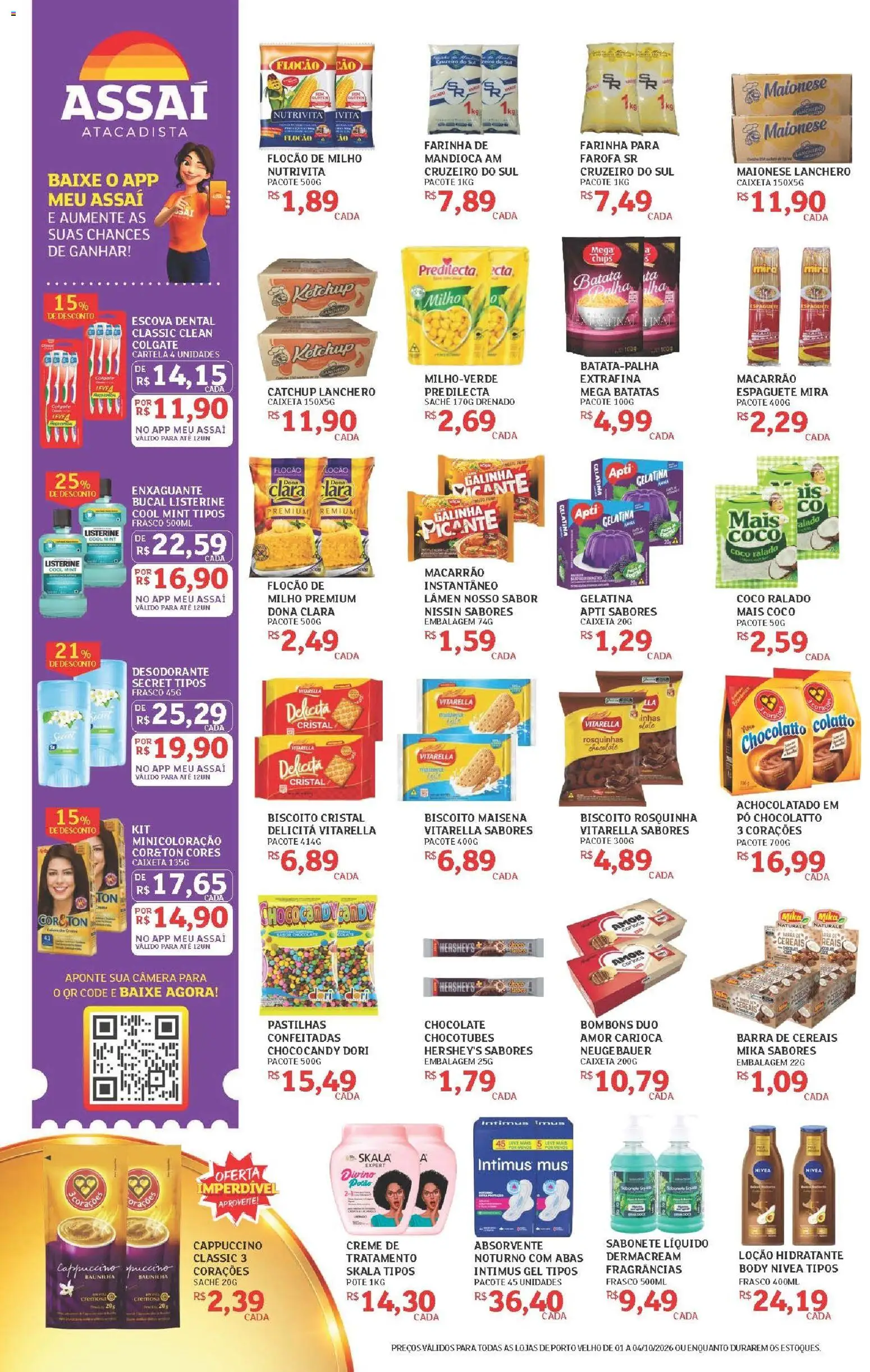 Assaí Atacadista Folheto - válido de 01/10/2026 | Página: 2 | Produtos: Escova, Sabonete, Maionese, Milho