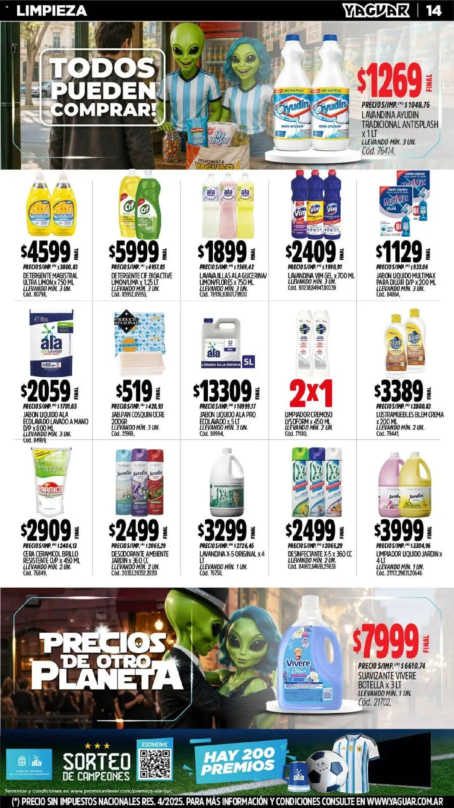 Yaguar - Oferta Semanal Salta │ válido desde el 06/07/2026 | Página: 14 | Productos: Botella, Limón, Limpiador, Crema