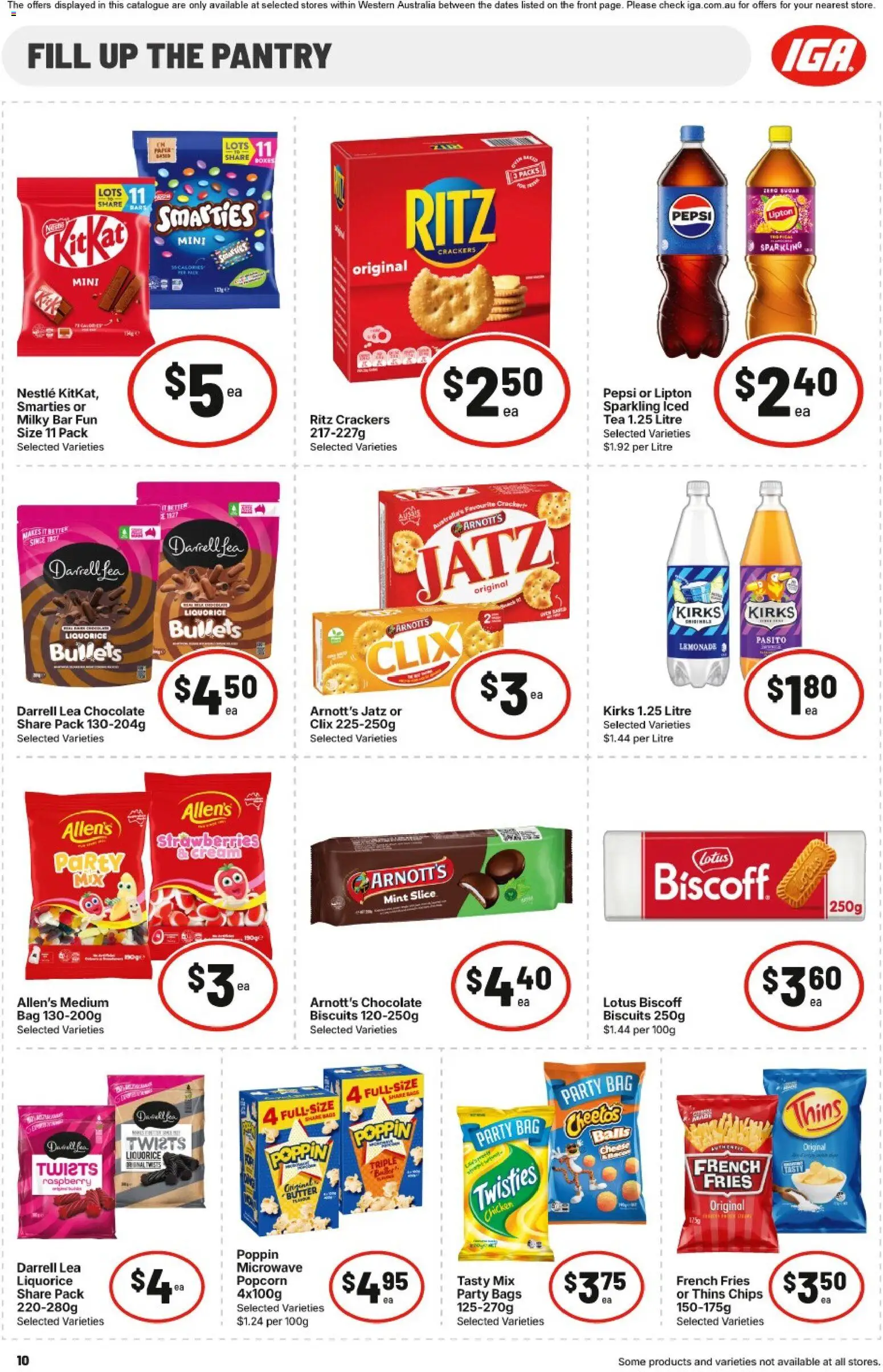 IGA catalogue - valid from 30/09/2026 | Page: 10 | Products: Cheese, Chicken, Cream, Biscuits