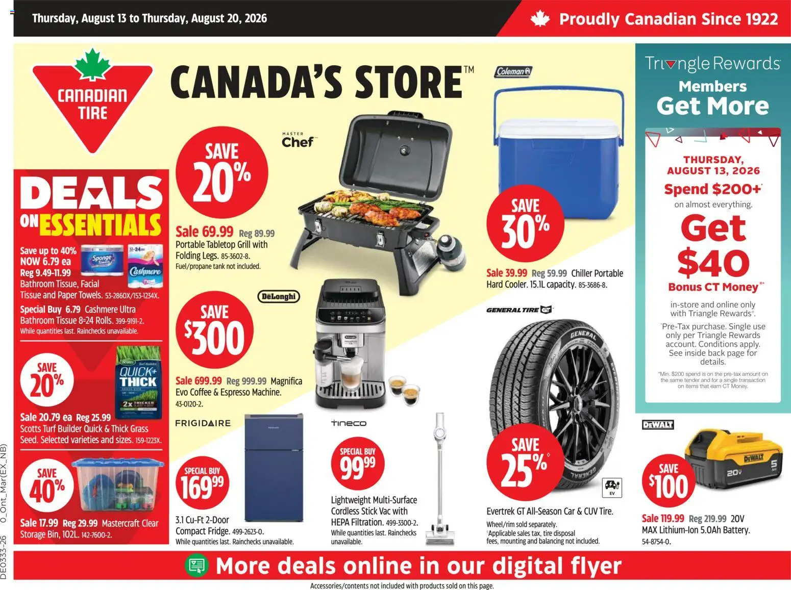 Canadian Tire flyer valid from Aug 13, 2026 | Page: 1