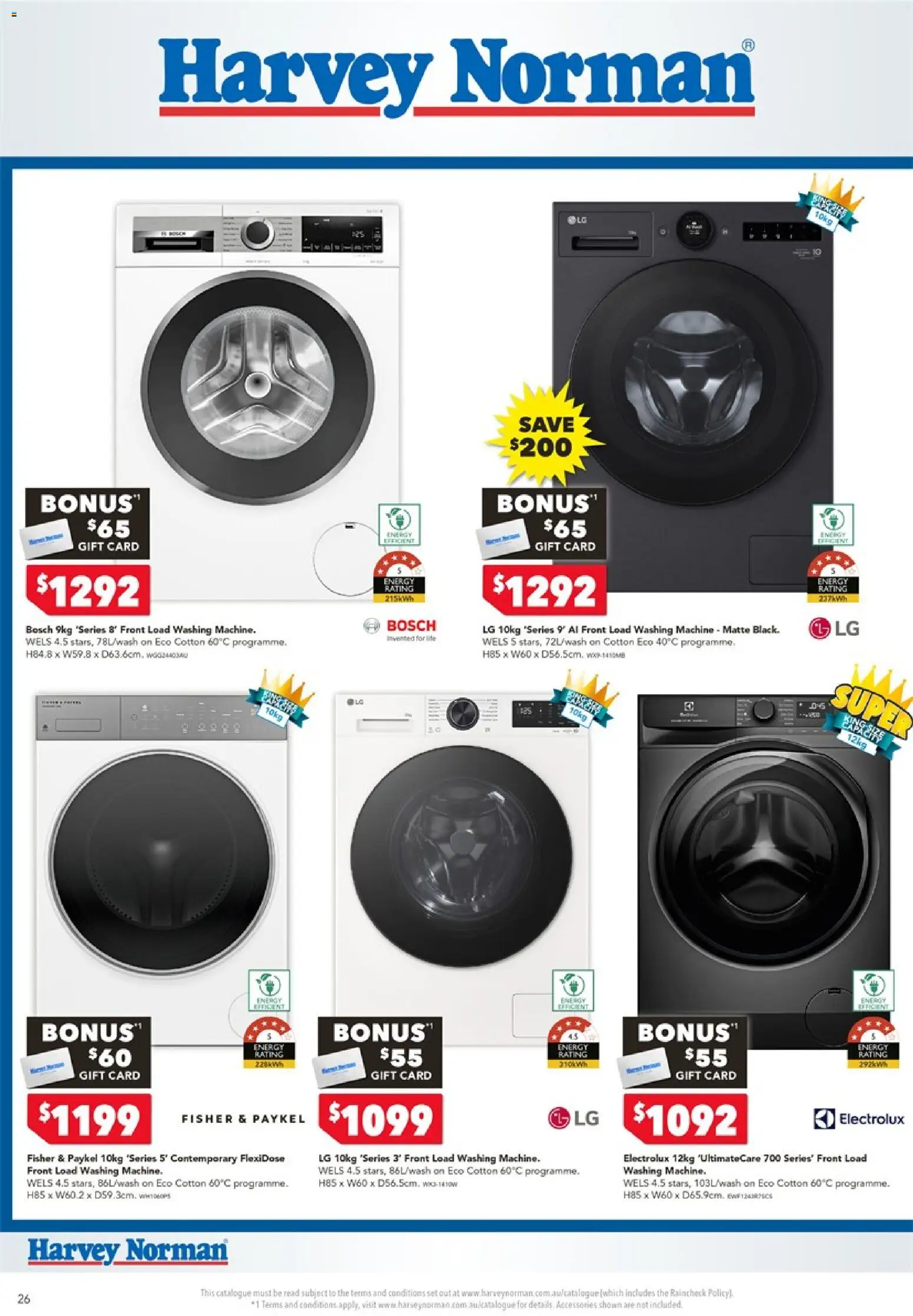 Harvey Norman catalogue - valid from 18.05.2026 | Page: 26 | Products: Accessories, Washing machine