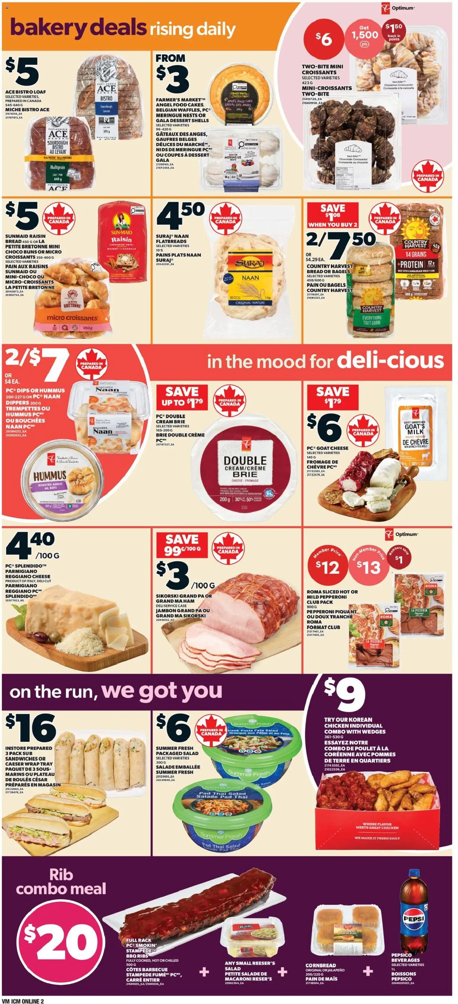 Valu Mart flyer valid from Aug 20, 2026 | Page: 4 | Products: Hummus, Pasta, Raisins, Milk