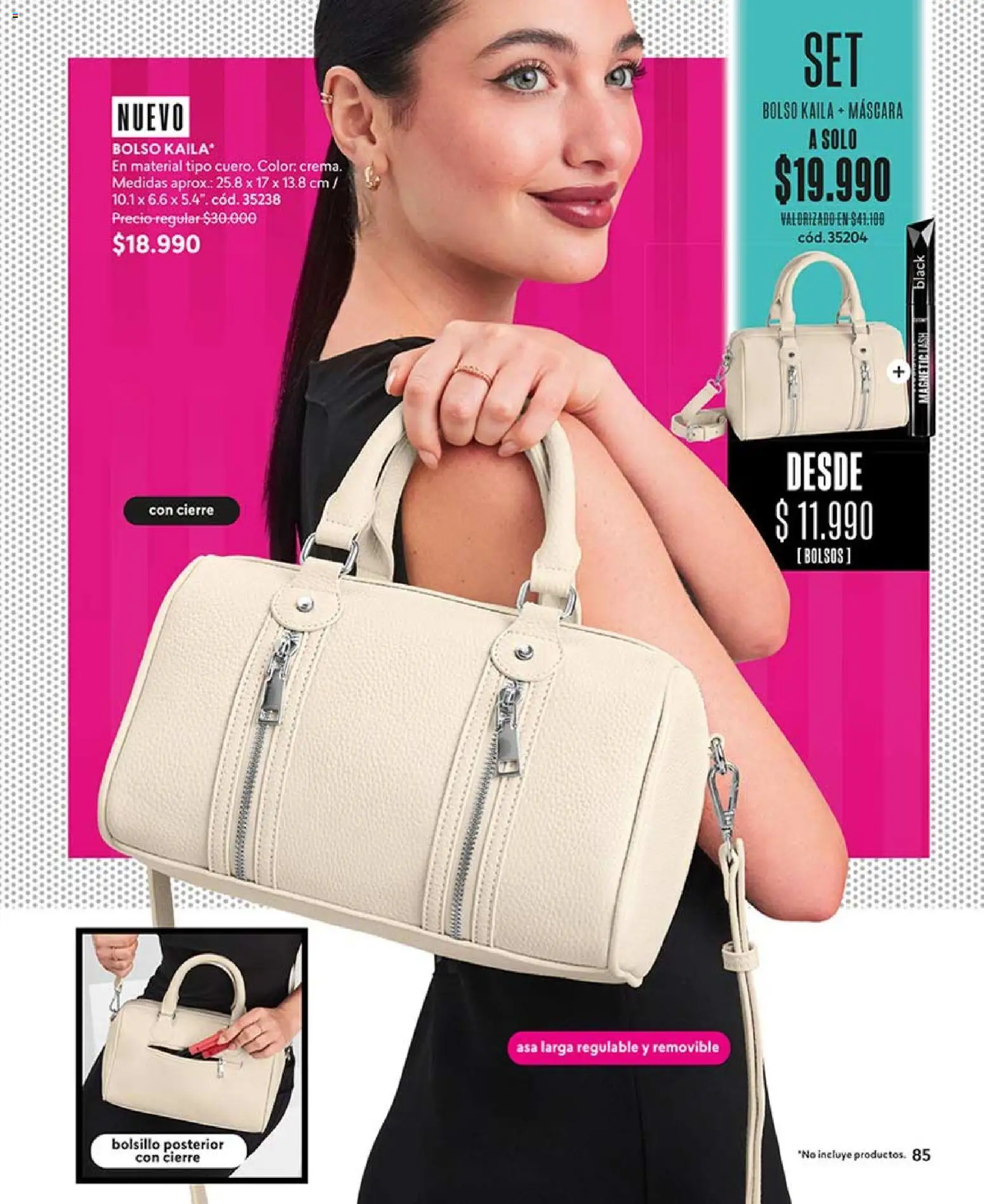 Catálogo CyZone Campaña 6 │ válido desde el 31.03.2026 | Página: 85 | Productos: Máscara, Bolso