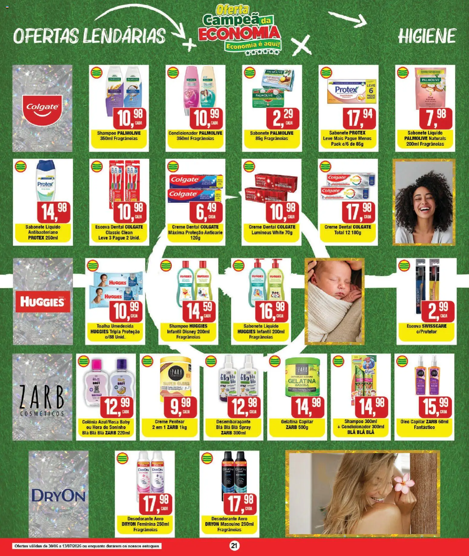 RedEconomia Folheto - válido de 30/06/2026 | Página: 21 | Produtos: Creme dental, Toalha umedecida, Sabonete líquido, Gelatina