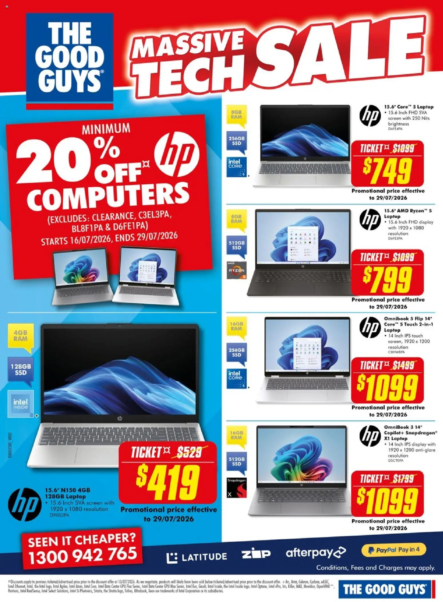 The Good Guys catalogue - valid from 16/07/2026 | Page: 3 | Products: Laptop, Screen