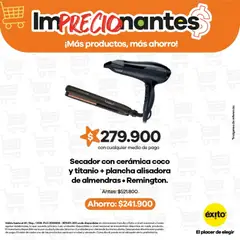 Éxito catálogo -  Vista previa de la revista de la tienda Éxito valido desde el 16/08/2026 | Página: 3 | Productos: Plancha, Plancha alisadora, Cerámica, Coco