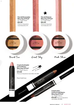Vista previa Mary Kay catálogo válido desde el 01.05.2026 | Página: 37 | Productos: Iluminador, Bronceador, Contorno
