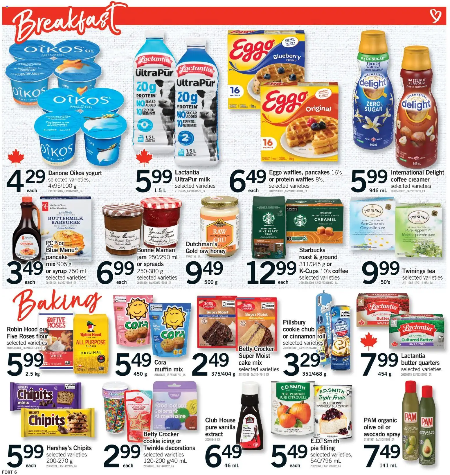 Fortinos flyer valid from 07.05.2026 | Page: 7 | Products: Milk, Yogurt, Oil, Coffee