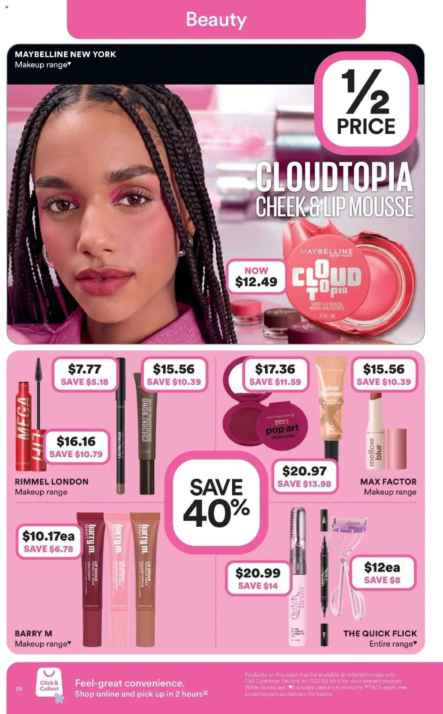 Priceline Pharmacy catalogue - valid from 17.06.2026 | Page: 20 | Products: Peel, Makeup, Mousse