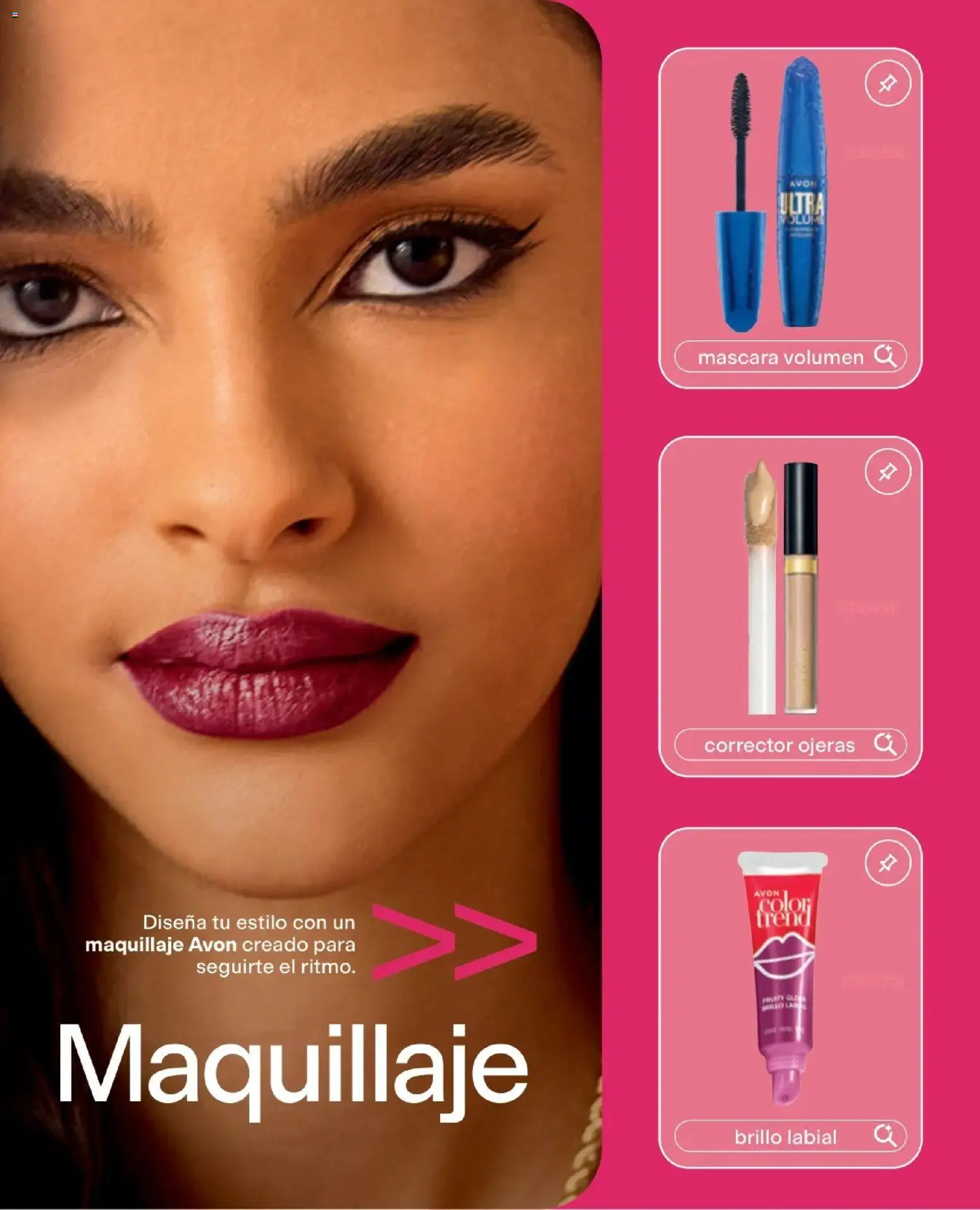 Catálogo Avon válido desde 15/09/2026 | Página: 17 | Productos: Máscara, Maquillaje, Corrector