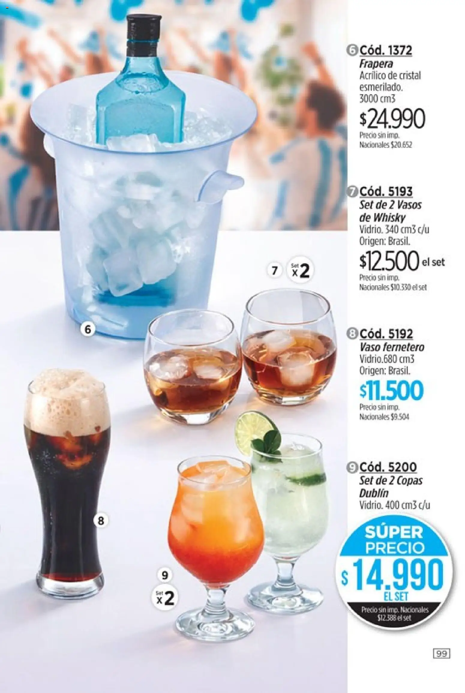 Catálogo Amodil Campaña 9 │ válido desde el 05.05.2026 | Página: 99 | Productos: Whisky, Vasos, Frapera