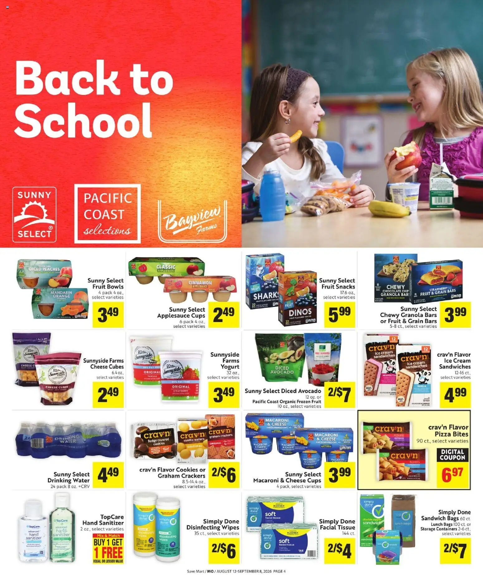 Save Mart Online Savings Guide - valid from 08/12/2026 | Page: 4 | Products: Wafers, Cream, Fruit, Vanilla