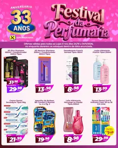 X Supermercados ofertas Festival da Perfumaria - Pré-Visualização do folheto da loja X Supermercados, válido de 24/10/2026