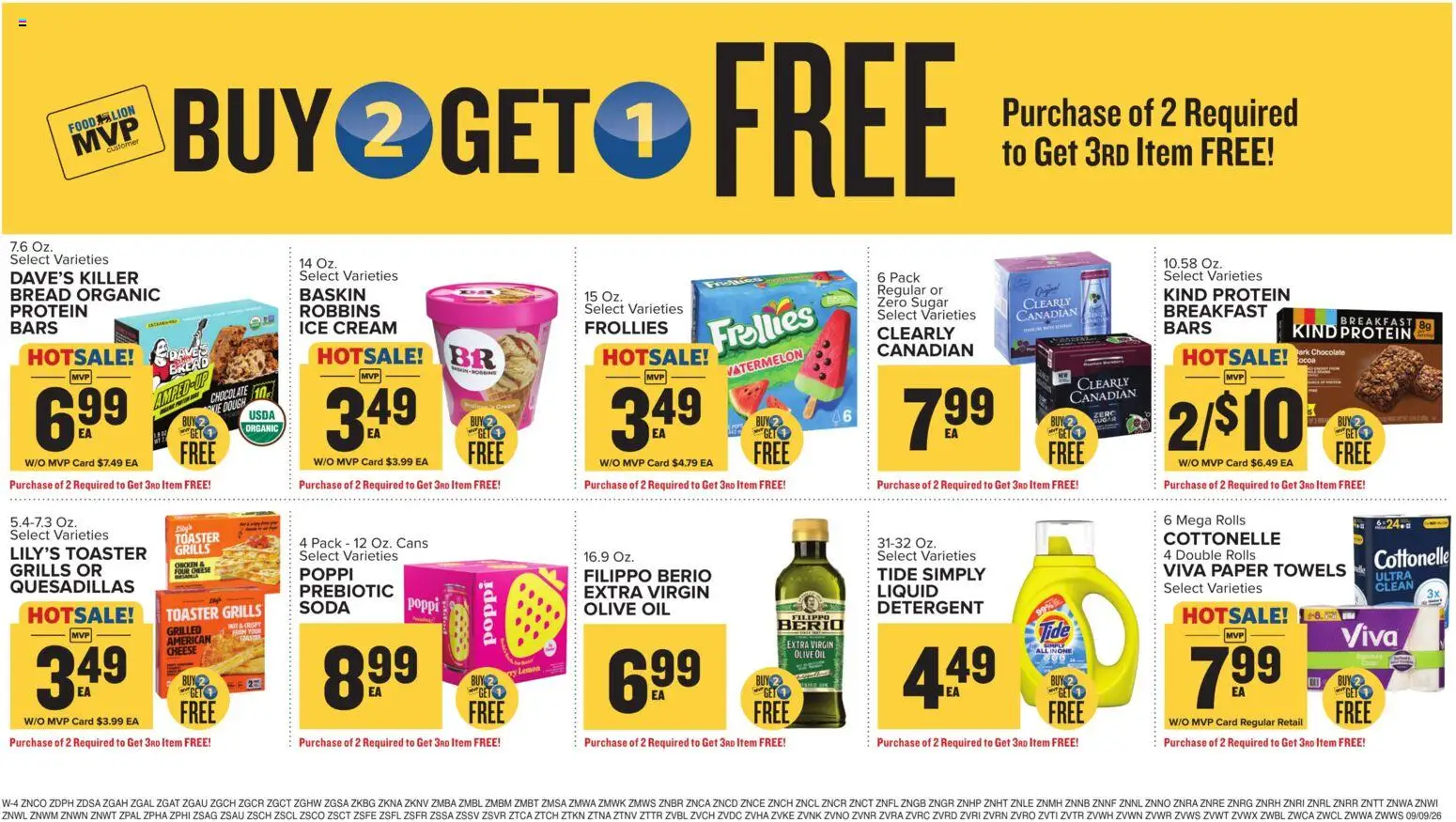 Food Lion Weekly Ad - valid from 09/09/2026 | Page: 18 | Products: Oil, Ice cream, Lemon, Dough