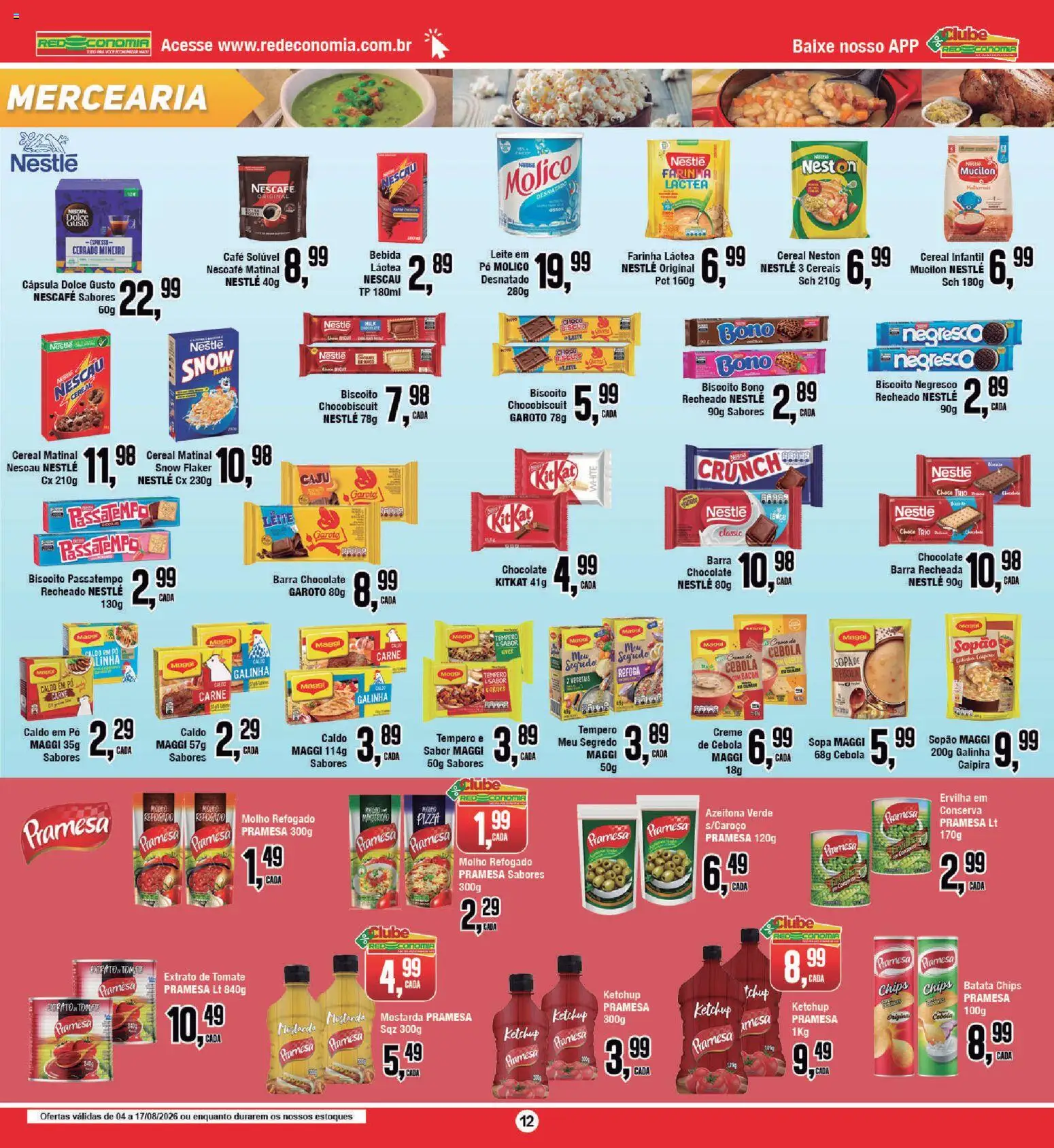 RedEconomia Folheto - válido de 04/08/2026 | Página: 12