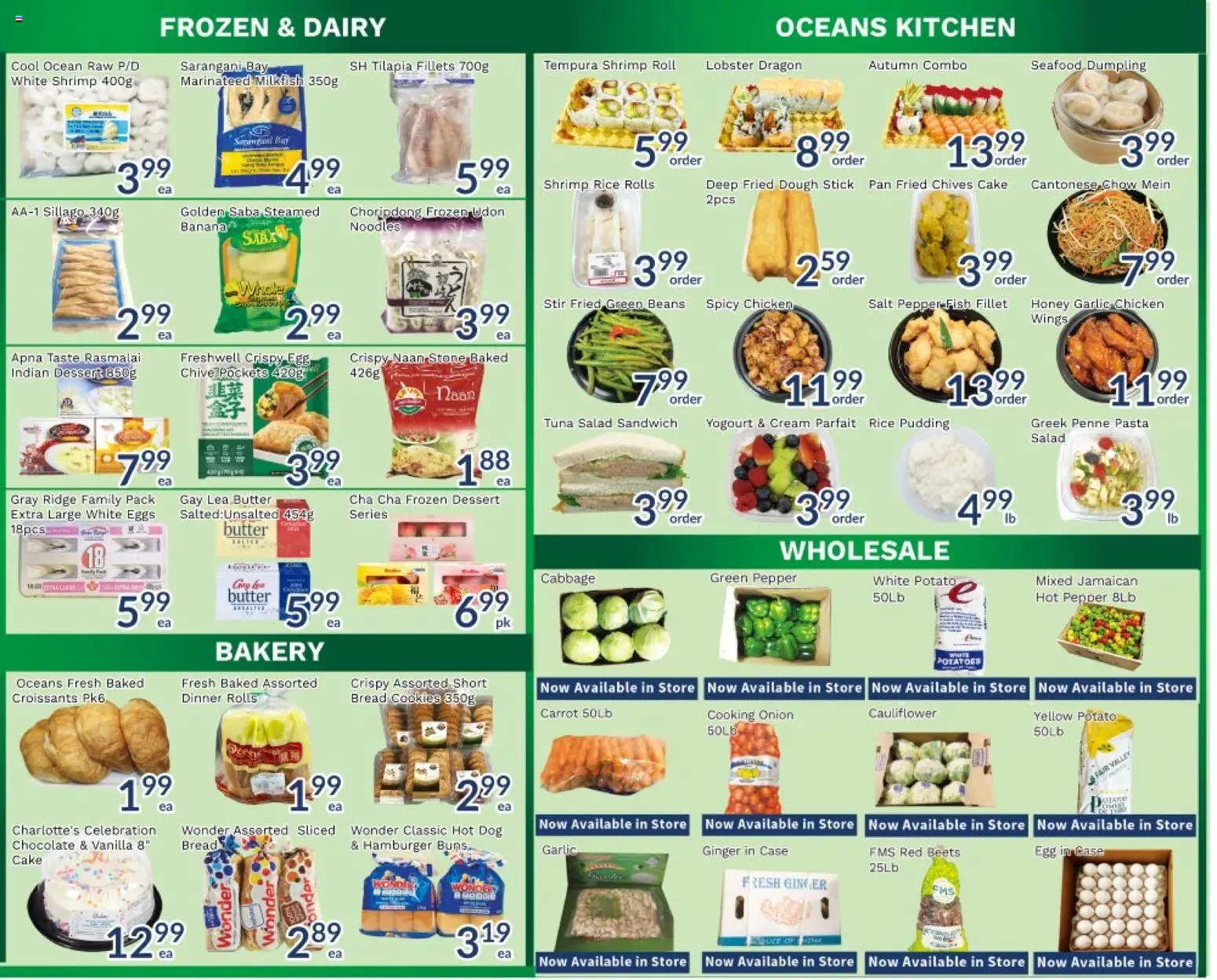 Oceans flyer valid from Sep 4, 2026 | Page: 4 | Products: Pepper, Tuna, Cake, Eggs