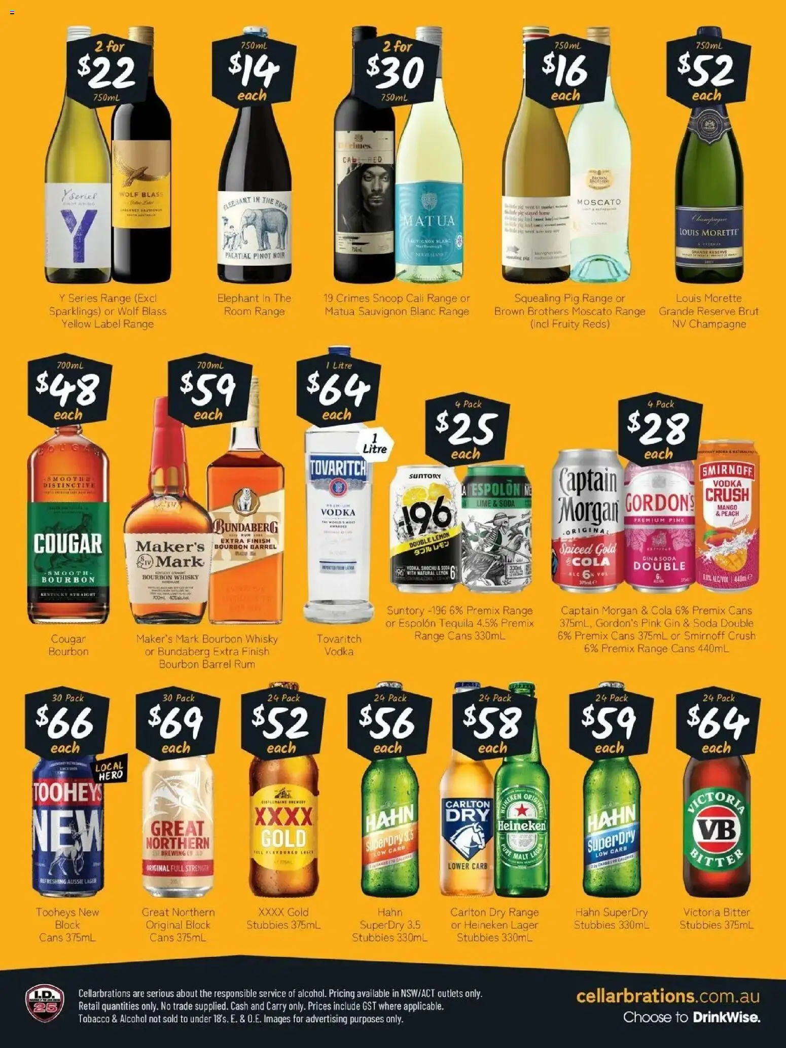 Cellarbrations - Good Shout! 10/08 - 10/08/2026 > weekly / monthly specials | Page: 2 | Products: Heineken, Bourbon, Lemon, Lime