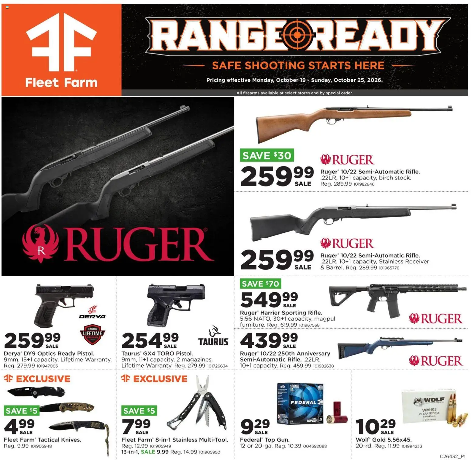 Mills Fleet Farm Range Ready - valid from 10/19/2026 | Page: 1