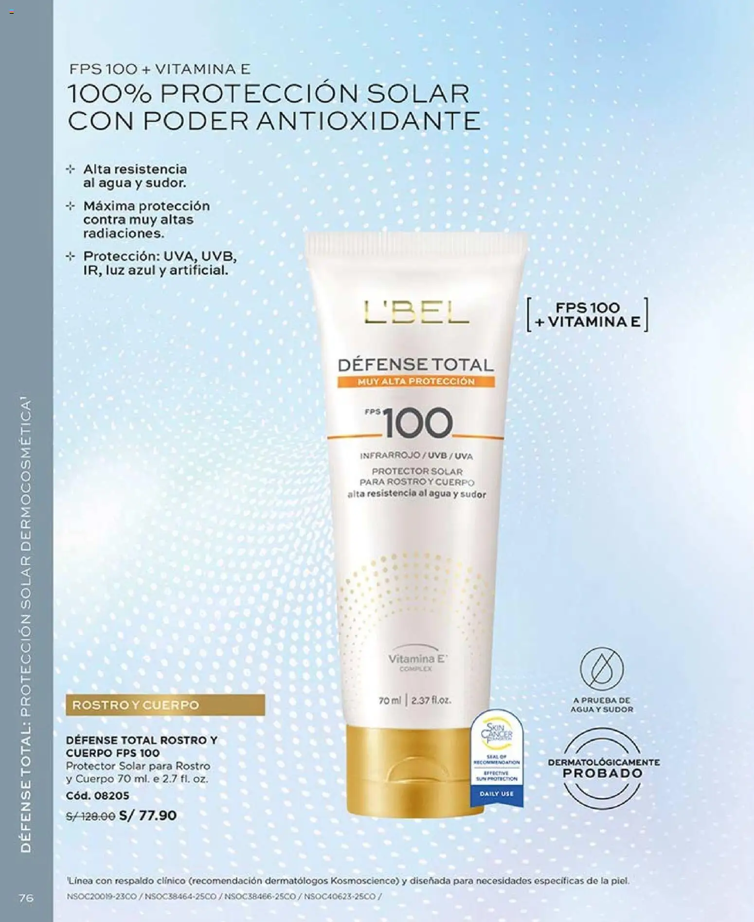 Catálogo L'Bel válido desde 20/06/2026 | Página: 76 | Productos: Protector solar