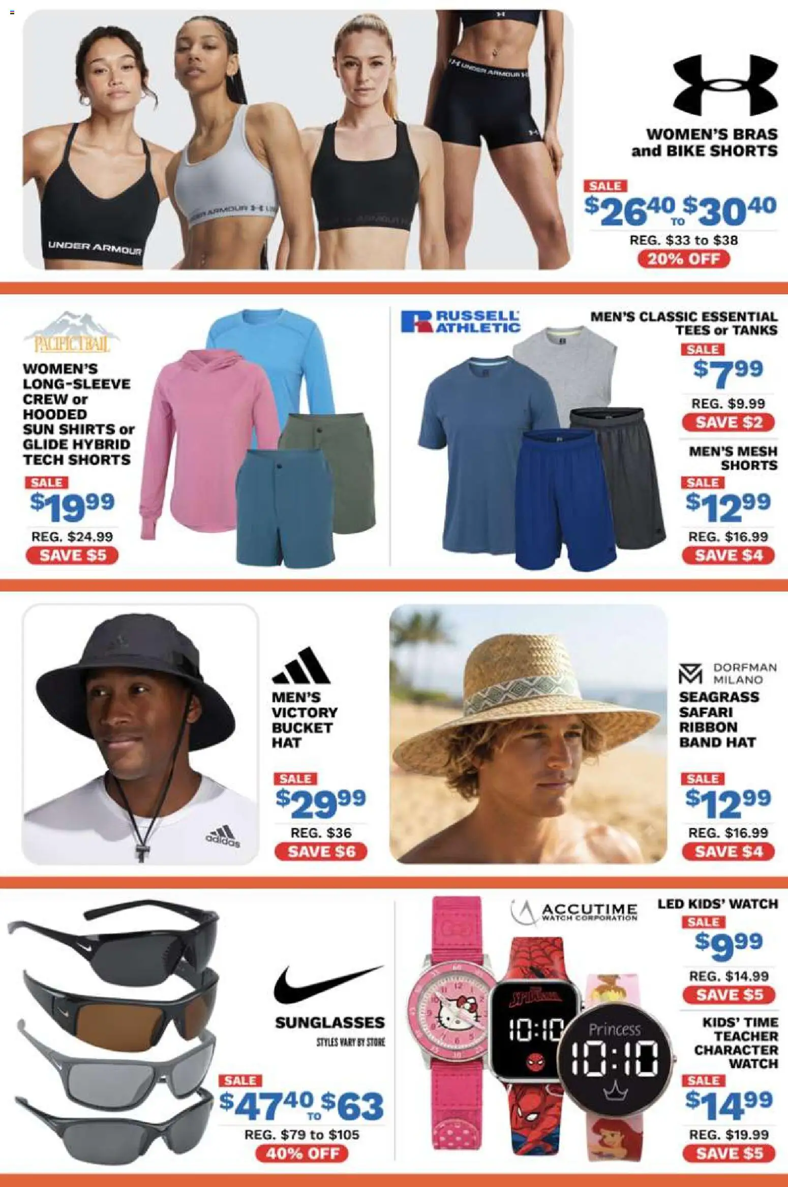 Big 5 Sporting Goods Weekly Ad - valid from 07/24/2026 | Page: 5 | Products: Shorts, Hat, Watch