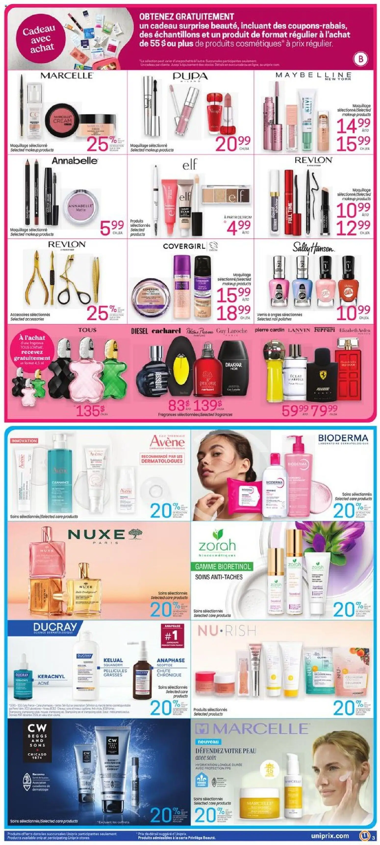 Uniprix flyer valid from Sep 10, 2026 | Page: 4 | Products: Cream