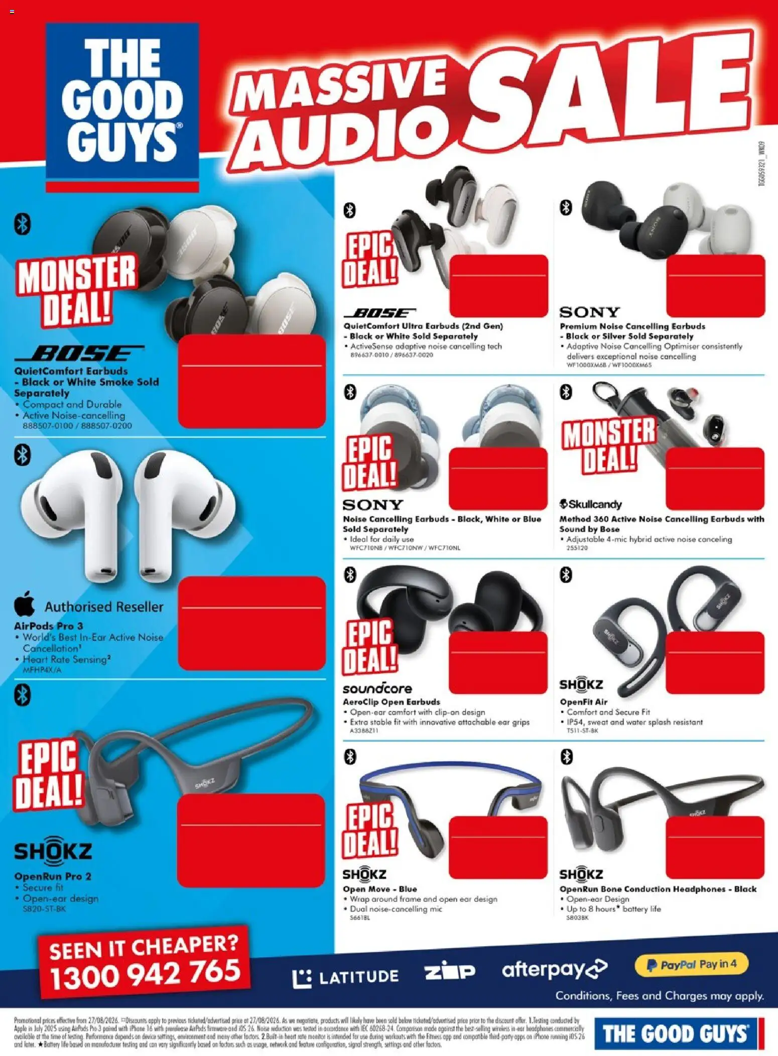 The Good Guys catalogue - valid from 27/08/2026 | Page: 4 | Products: Water, Device, Monitor, Iphone