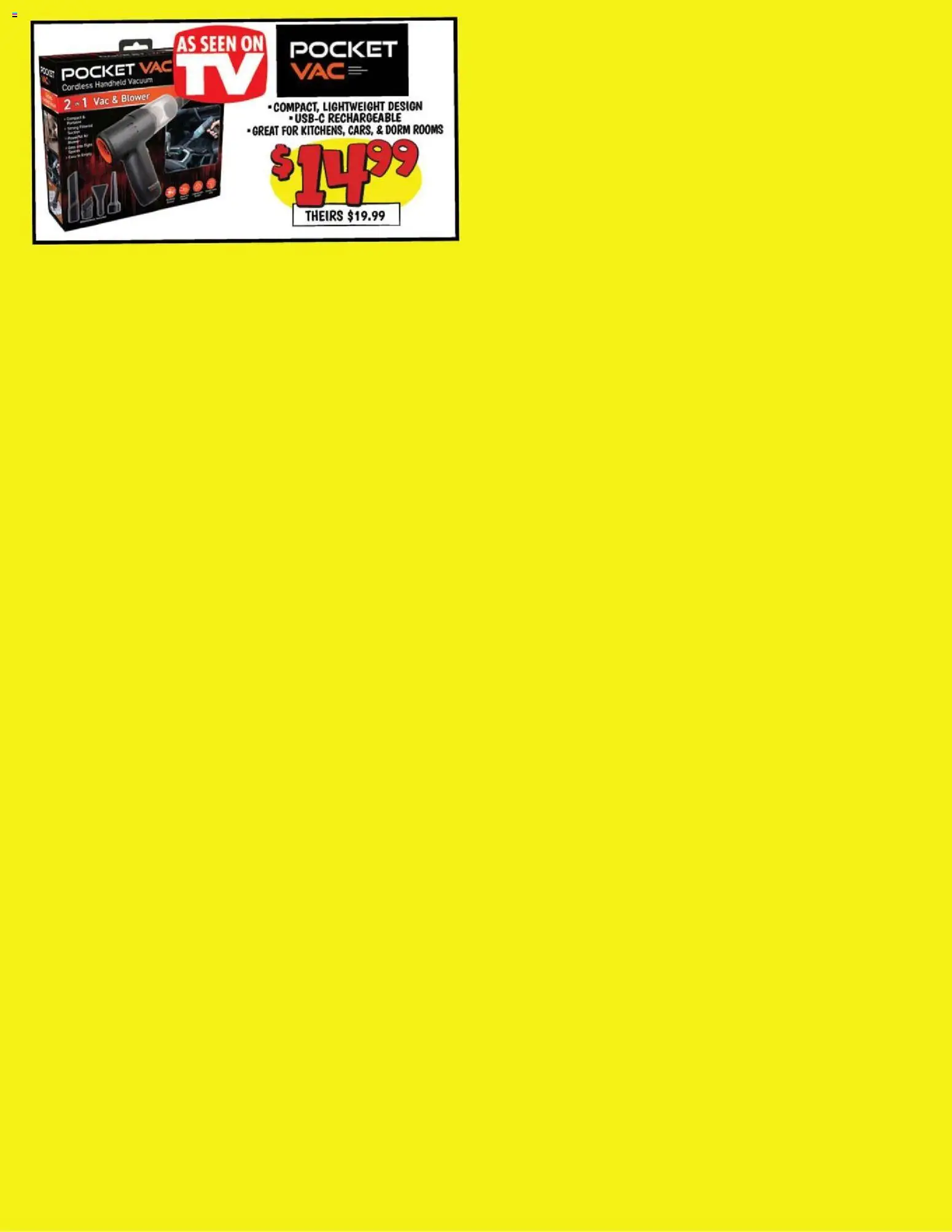 Ollie's Weekly Ad - valid from 09/07/2026 | Page: 4 | Products: Vacuum, Blower