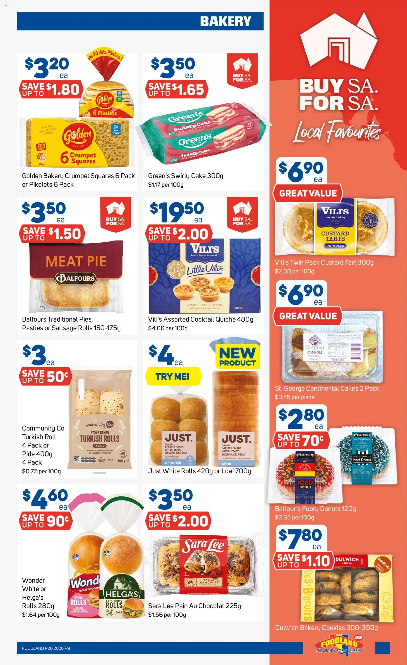 Foodland catalogue - valid from 24/06/2026 | Page: 9 | Products: Donuts, Oil, Meat, Raspberry