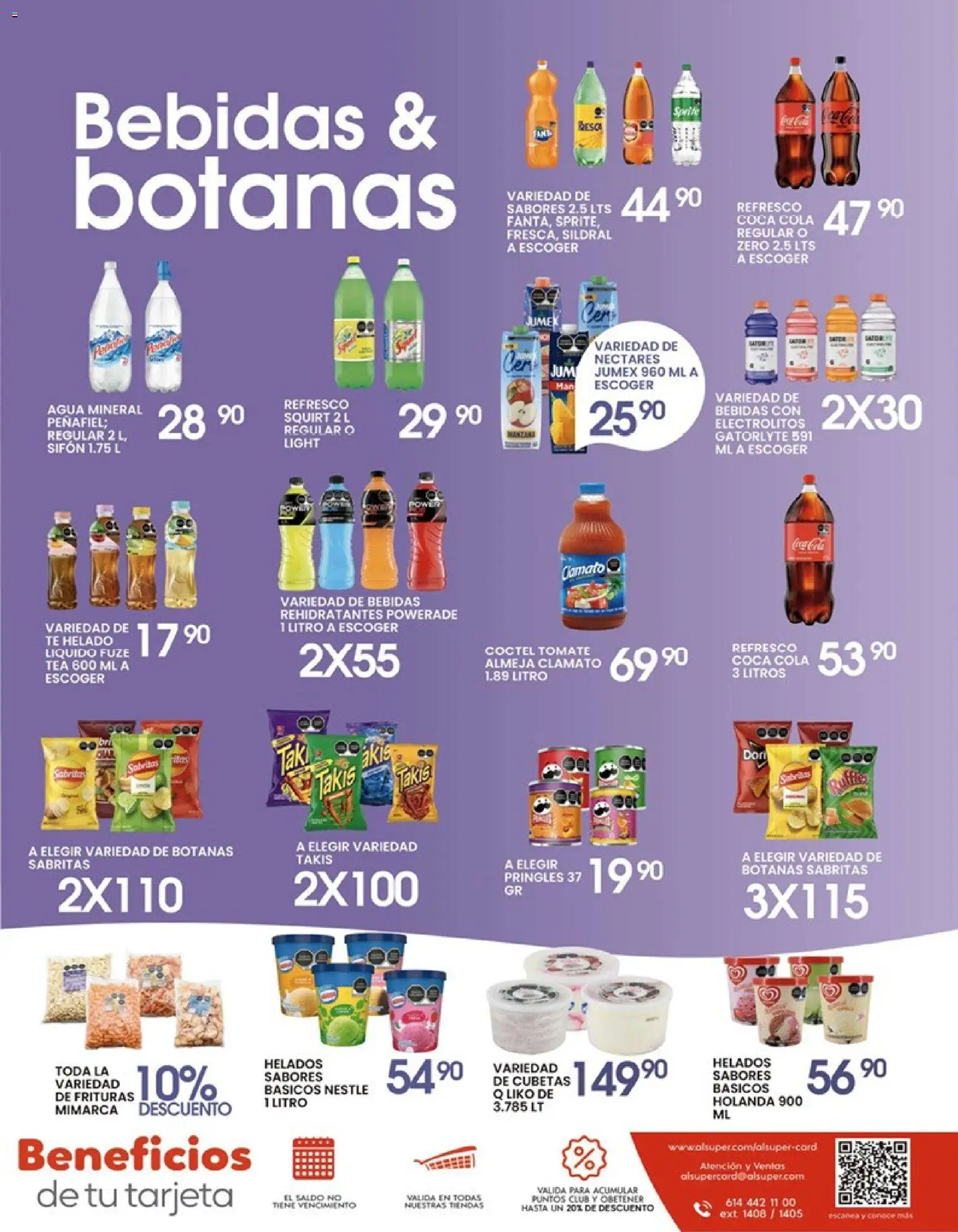 Nuevas ofertas de Alsuper válidas en toda la República Mexicana desde el 24/04/2026. ¡Encuentra las mejores ofertas en Alsuper folleto Chihuahua-Ciudad! | Página: 7 | Productos: Refresco, Tomate, Agua, Helado