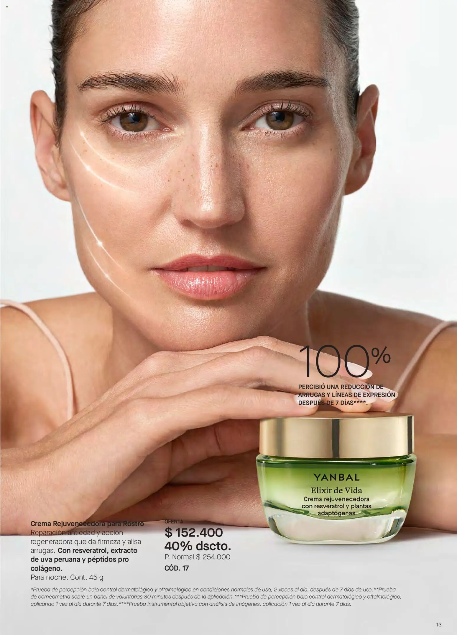 Yanbal revista - valida desde el 20/06/2026 | Página: 13 | Productos: Crema, Sobre, Uva