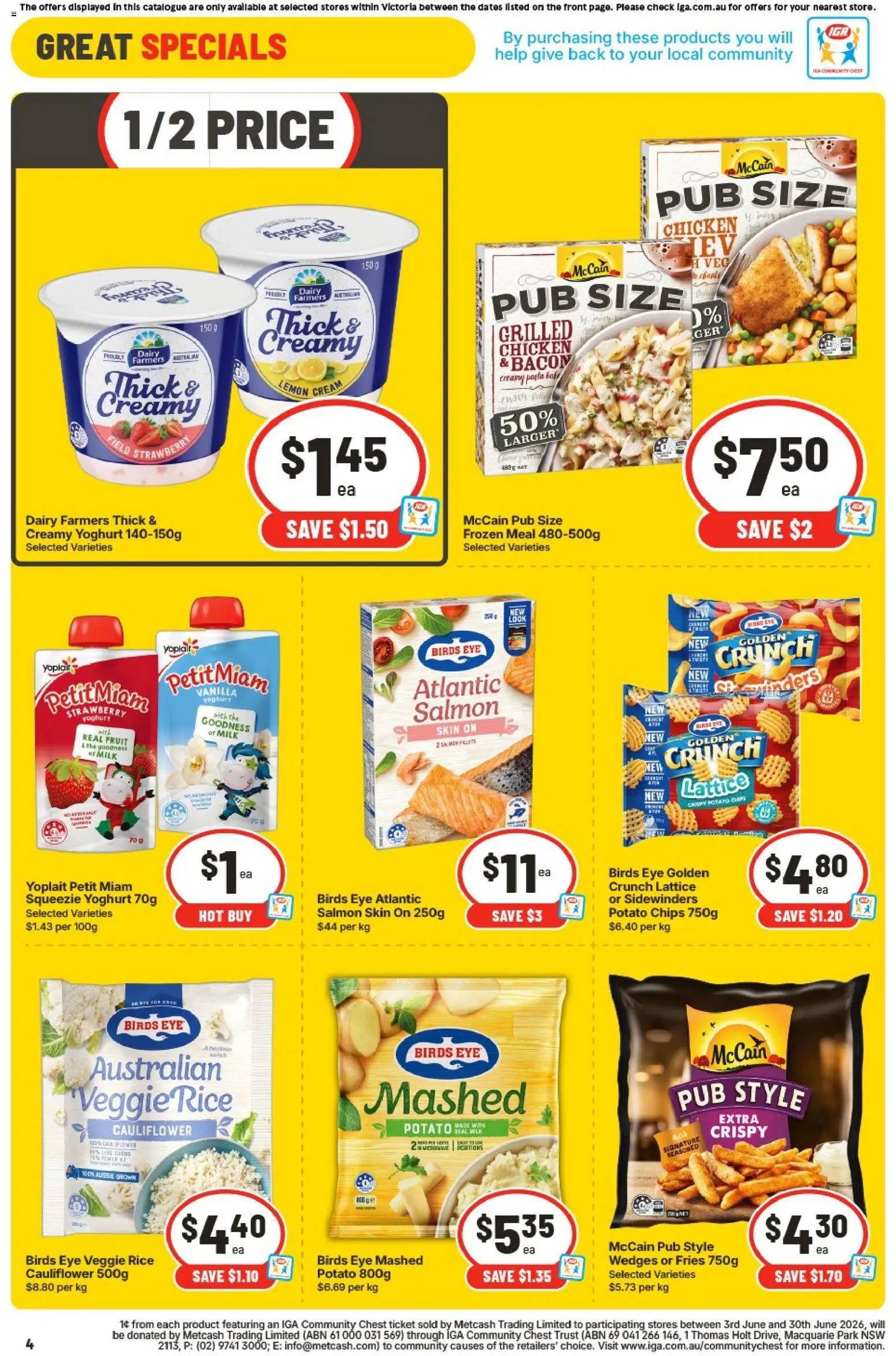 Ritchies catalogue - valid from 03.06.2026 | Page: 4 | Products: Bacon, Dairy, Pasta, Cauliflower