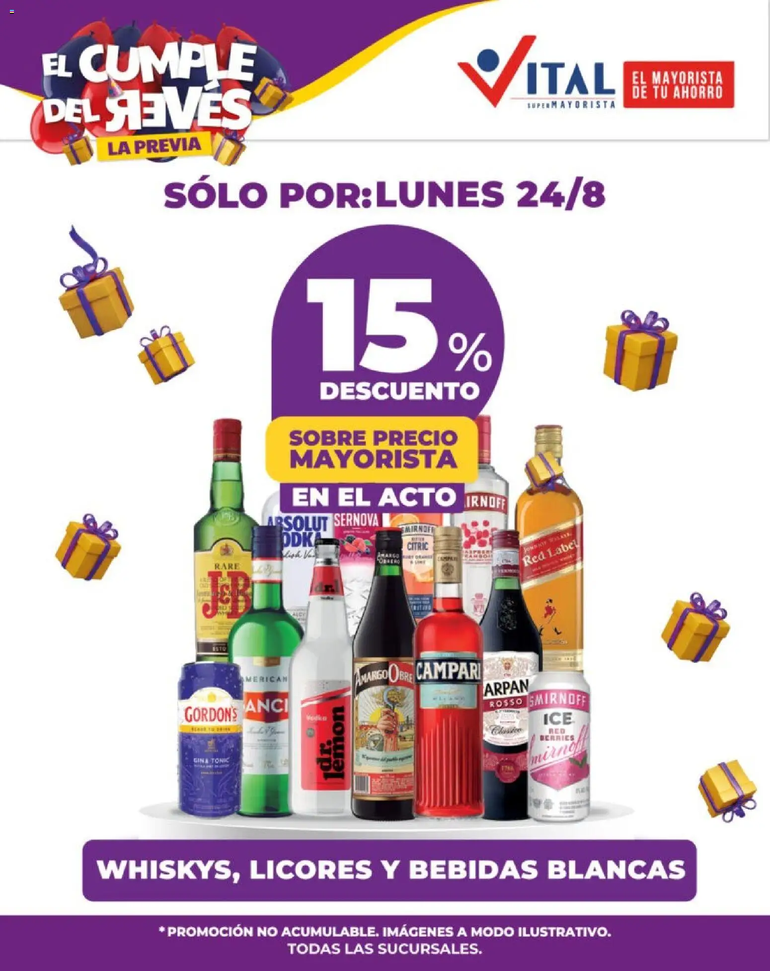 Vital - Ahorrá │ válido desde el 24/08/2026 | Página: 3 | Productos: Campari, Sobre, Bebidas