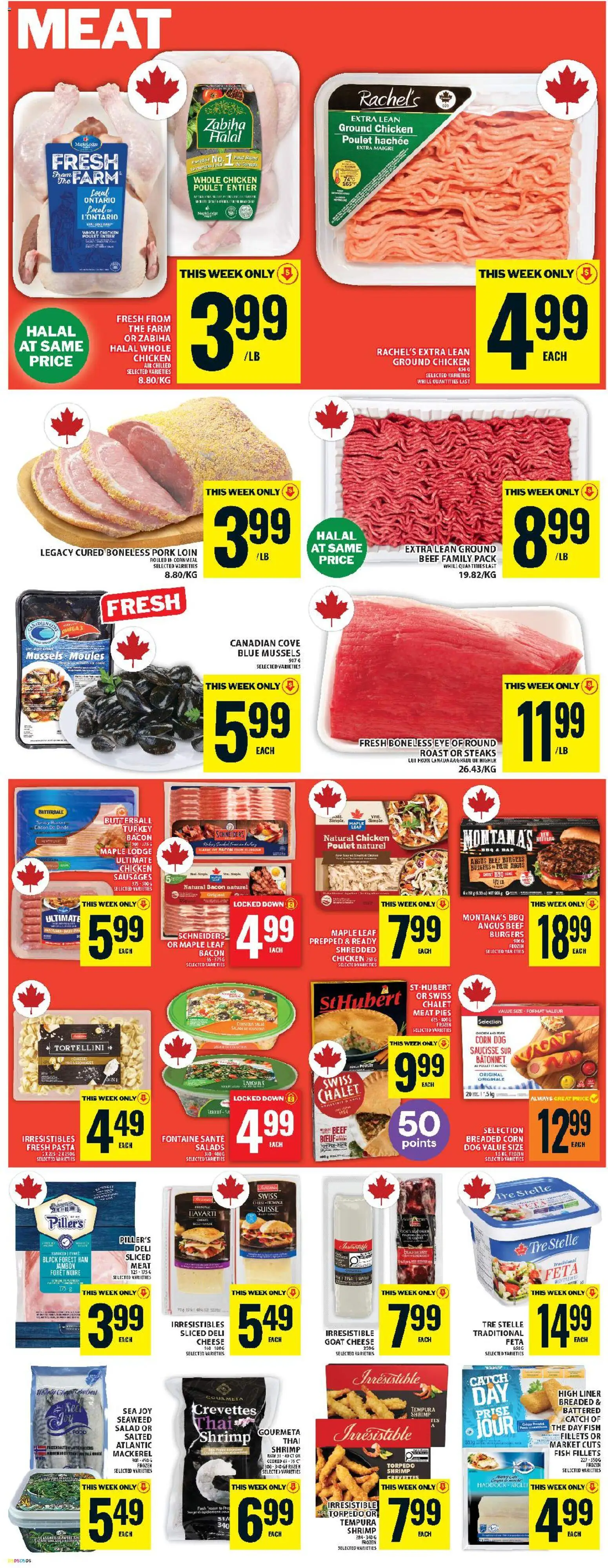 Food Basics flyer valid from 11.06.2026 | Page: 9 | Products: Fish, Salad, Turkey, Chicken