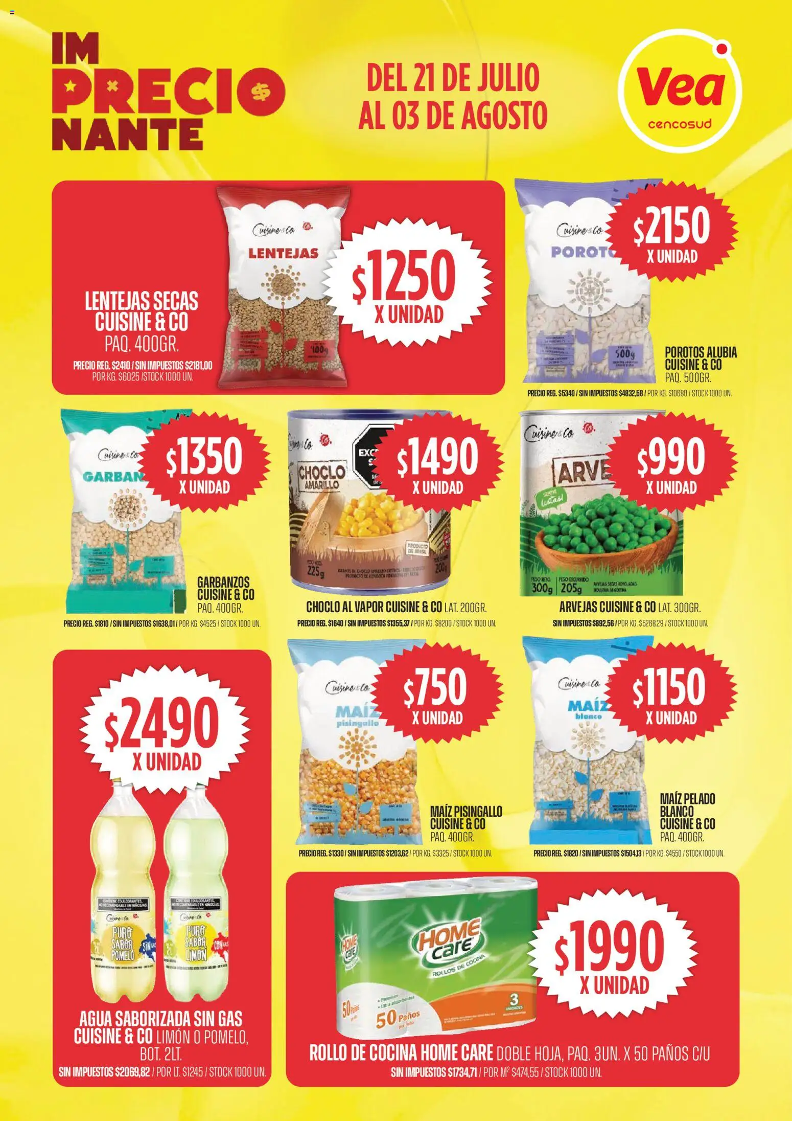 Vea ofertas │ válido desde el 21/07/2026 | Página: 4 | Productos: Lentejas, Arvejas, Limón, Pomelo
