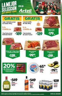 Vista previa de Arteli folleto Carne Valles, nuevo folleto de la tienda, válido en México a partir del 19.06.2026