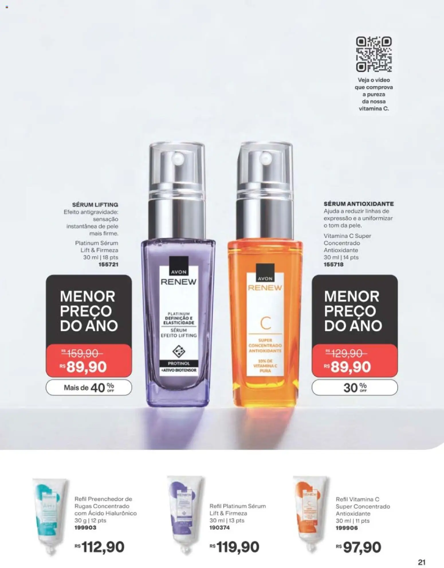 Avon Folheto - válido de 01/09/2026 | Página: 21 | Produtos: Sérum, Vídeo, Vitamina c