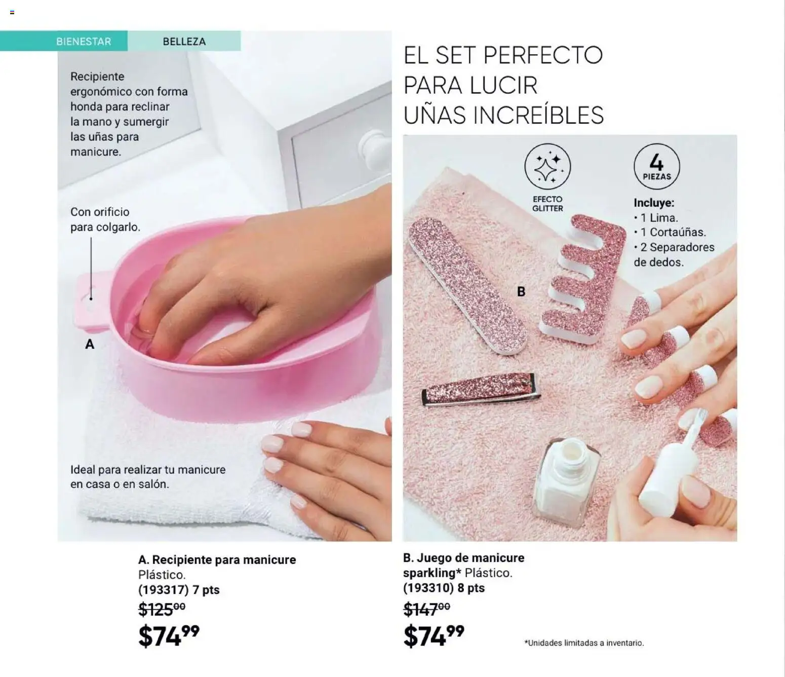 Nuevas ofertas de AVON válidas en toda la República Mexicana desde el 31/07/2026. ¡Encuentra las mejores ofertas en AVON Casa & Estilo 12 2026! | Página: 126 | Productos: Glitter, Juego