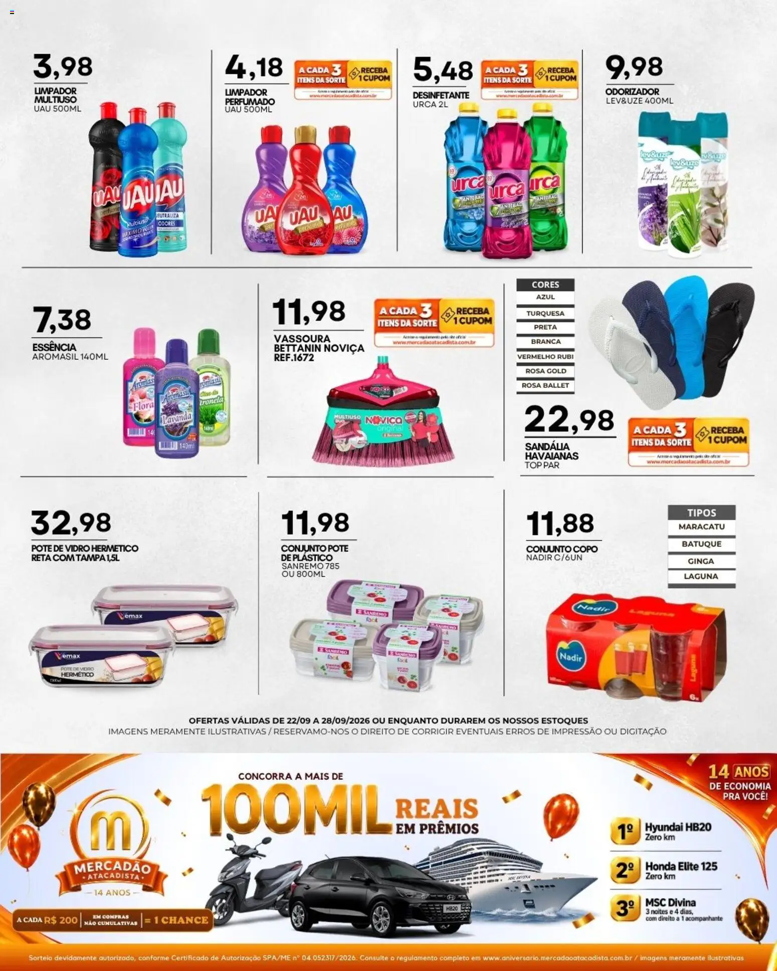 Mercadão Atacadista Folheto - válido de 22/09/2026 | Página: 12 | Produtos: Mostarda, Macarrão instantâneo, Molhos, Farofa