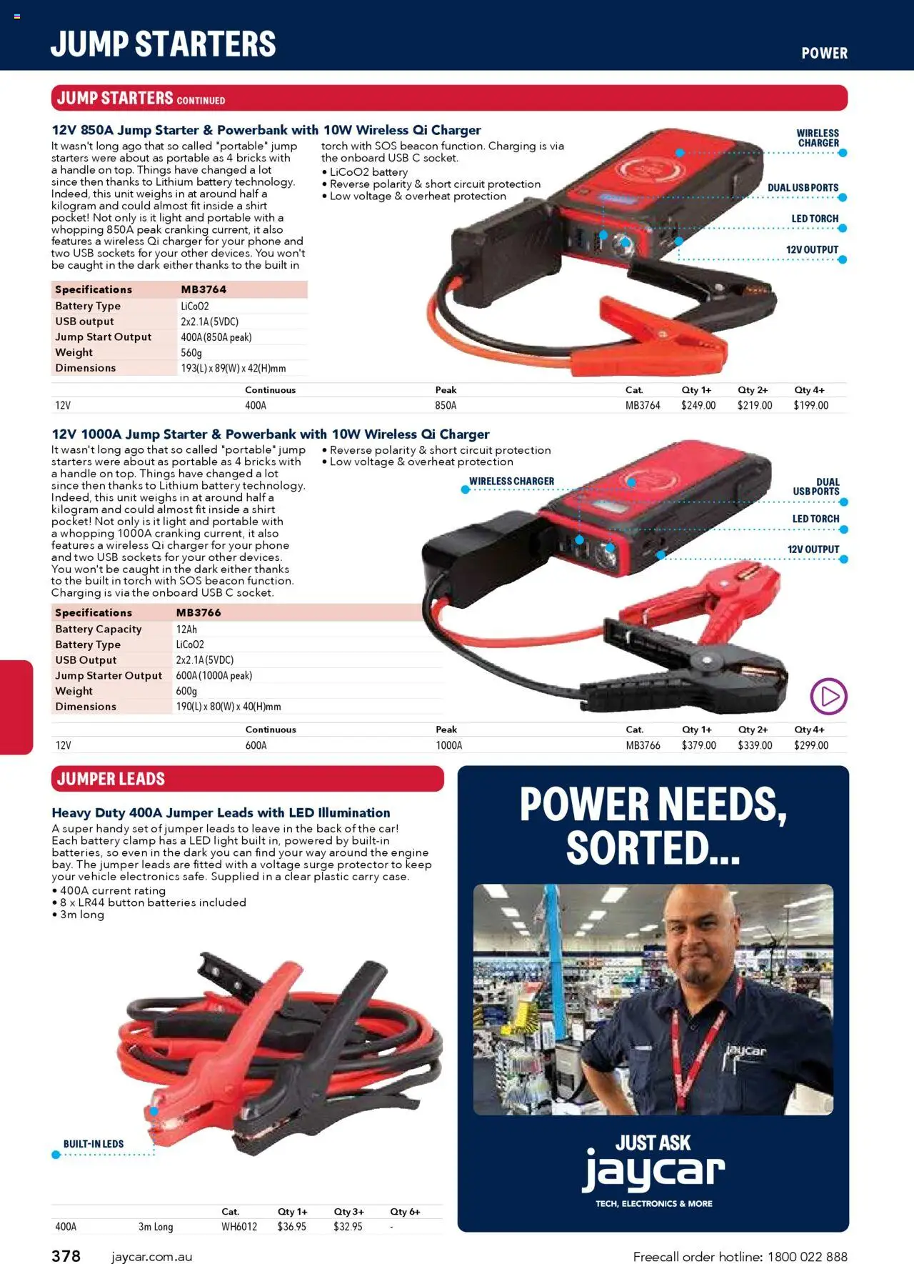 Jaycar catalogue - valid from 09.07.2025 | Page: 378 | Products: Light, Shirt, Batteries, Usb