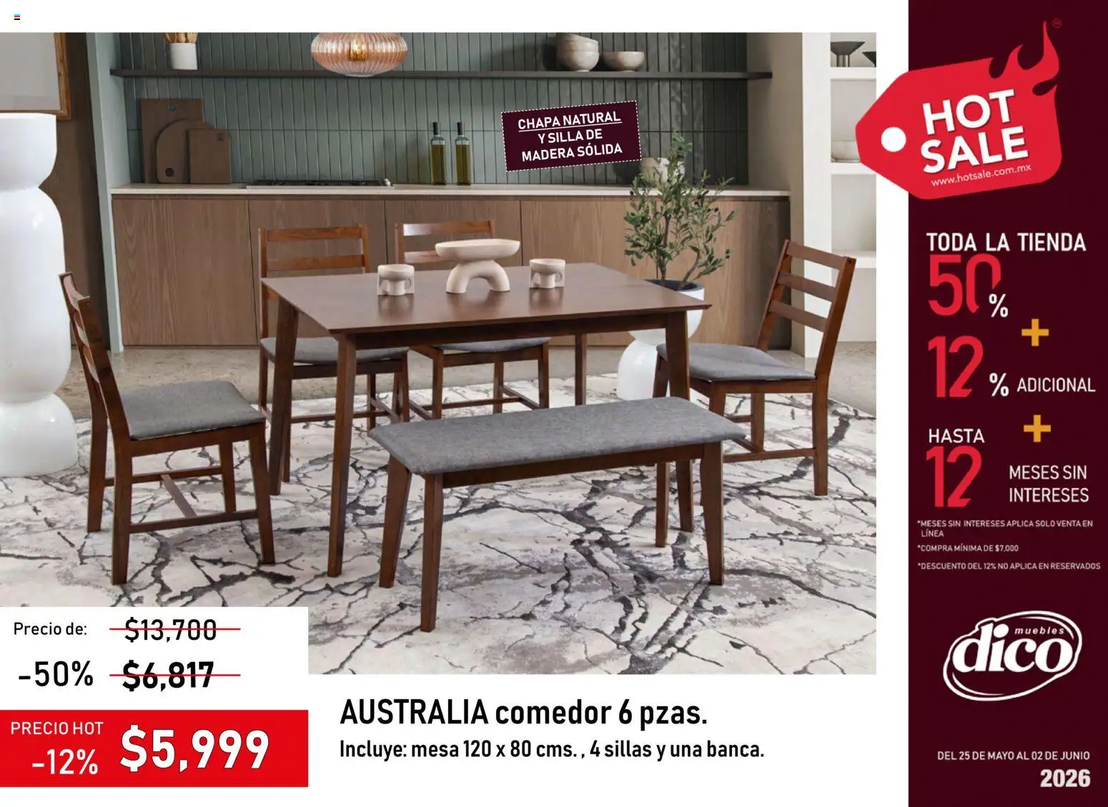 Nuevas ofertas de Muebles Dico válidas en toda la República Mexicana desde el 25.05.2026. ¡Encuentra las mejores ofertas en Muebles Dico - Hot Sale 2026 | Pacifico! | Página: 13