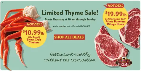 Preview of Fresh Thyme weekly ads valid from 07/29/2026