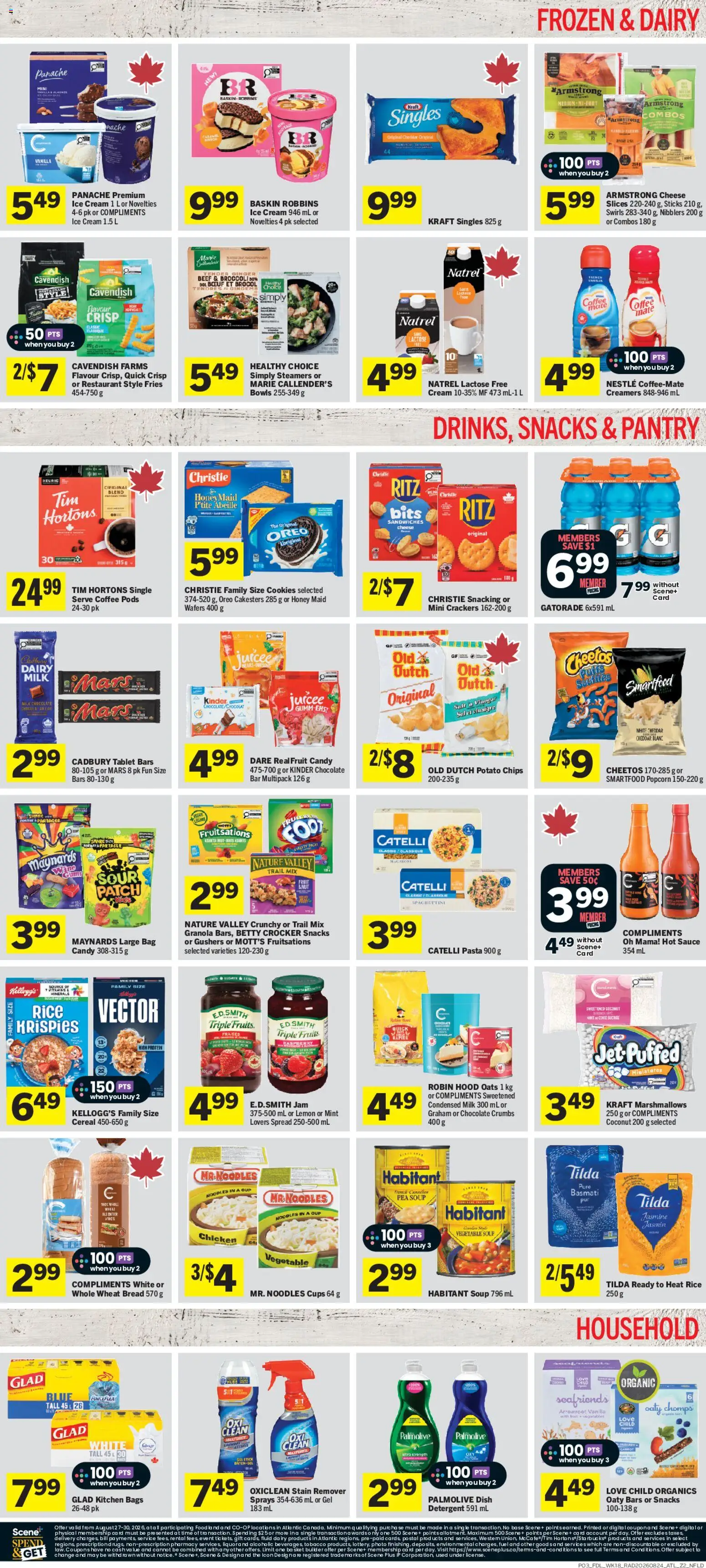 Foodland flyer valid from Aug 27, 2026 | Page: 4 | Products: Rice, Beef, Ice cream, Ice