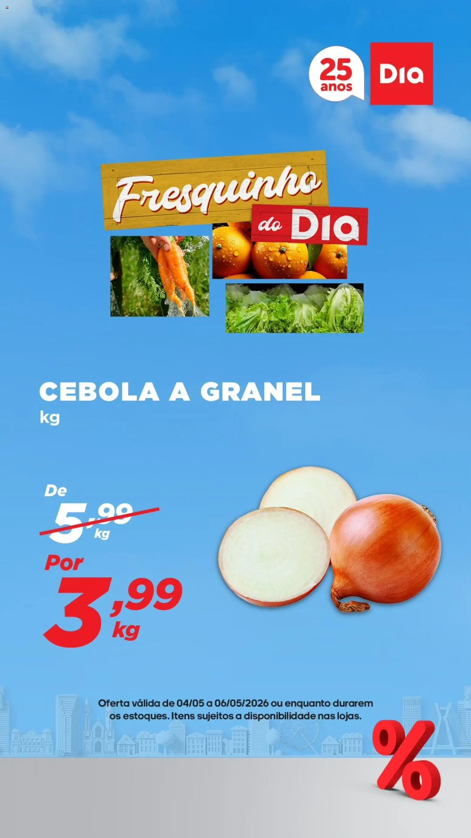 Dia Folheto - válido de 04.05.2026 | Página: 4 | Produtos: Cebola