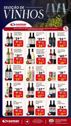 Semar Supermercado ofertas Vinhos - Pré-Visualização do folheto da loja Semar Supermercado, válido de 18/09/2026