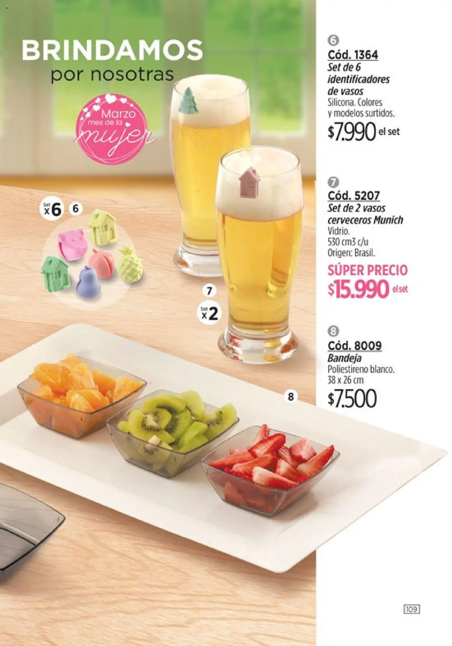 Catálogo Amodil Campaña 4 │ válido desde el 01/03/2026 | Página: 109 | Productos: Bandeja, Vasos