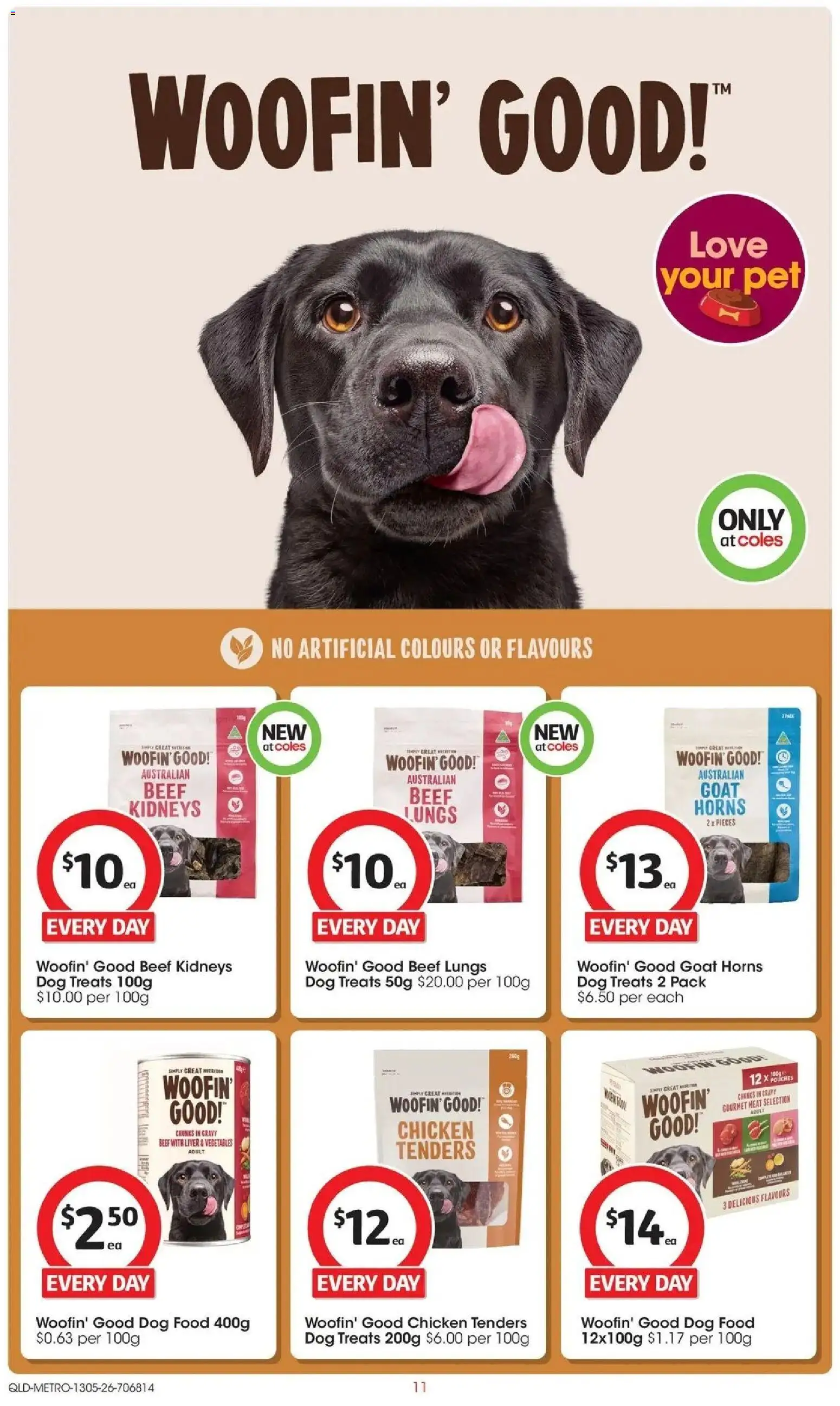 Coles catalogue - valid from 13.05.2026 | Page: 11 | Products: Chicken, Beef, Meat, Dog food
