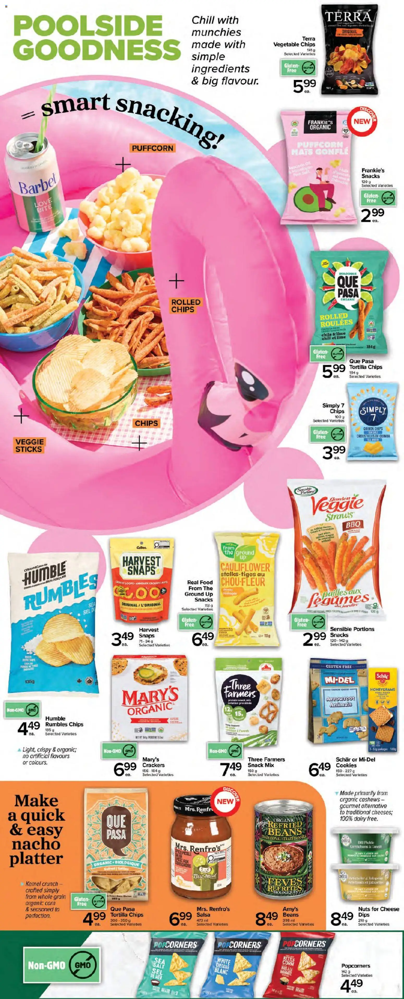 Metro flyer valid from Jul 9, 2026 | Page: 5 | Products: Chips, Nuts, Cookies, Kettle