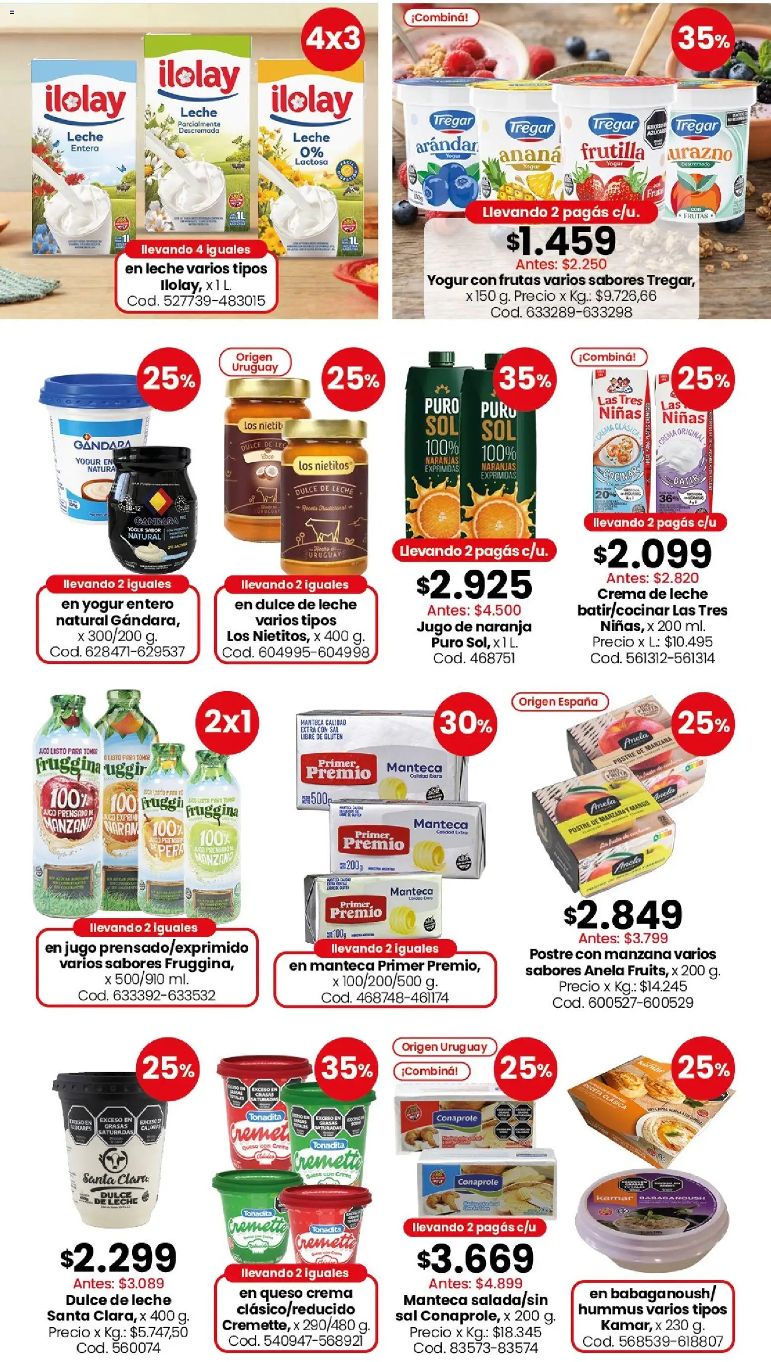 Coto - Ofertas │ válido desde el 31/08/2026 | Página: 6 | Productos: Queso crema, Ananá, Leche parcialmente descremada, Naranjas