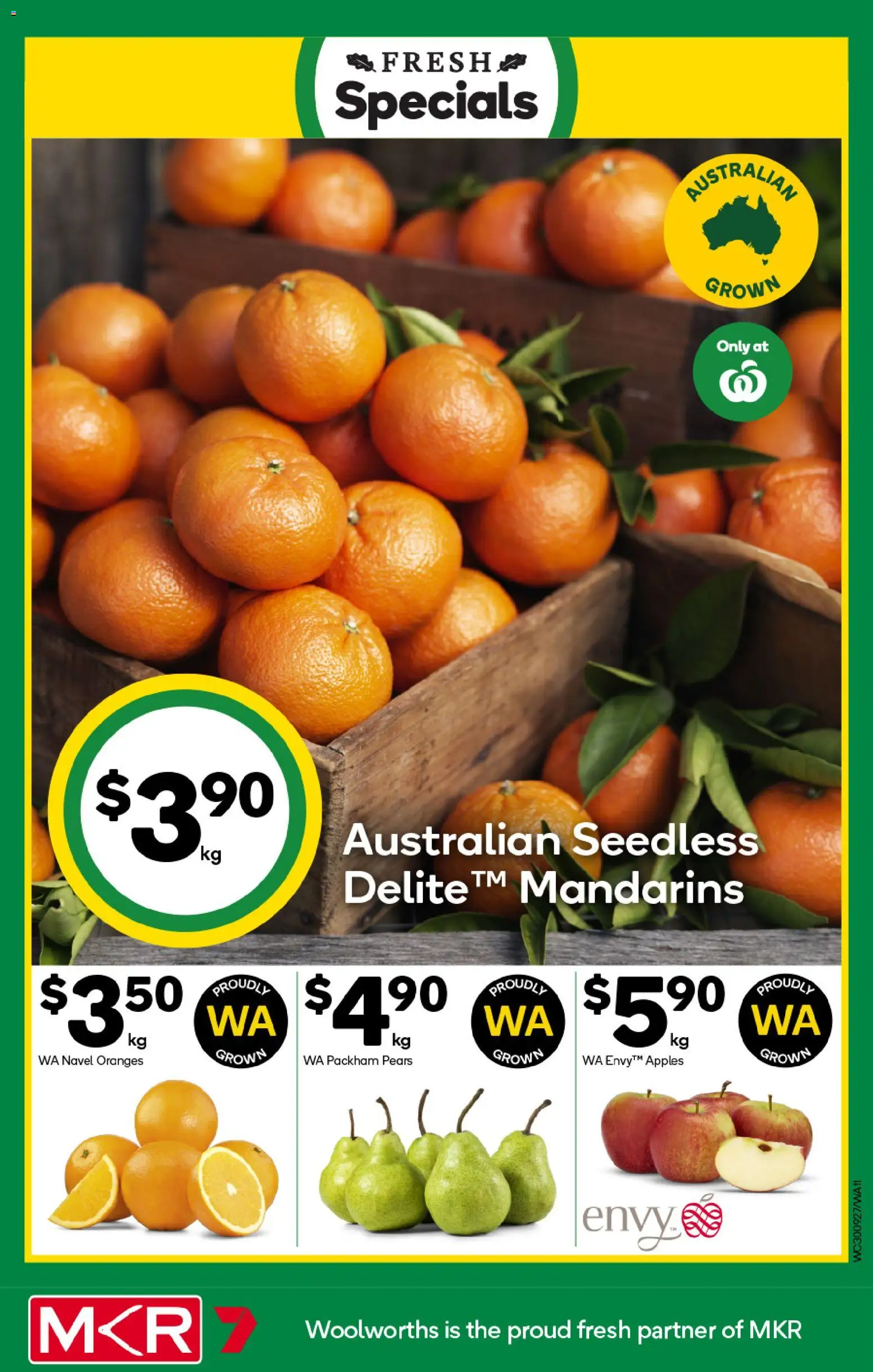 Woolworths catalogue - valid from 30/09/2026 | Page: 11 | Products: Apples, Oranges, Mandarins, Pears